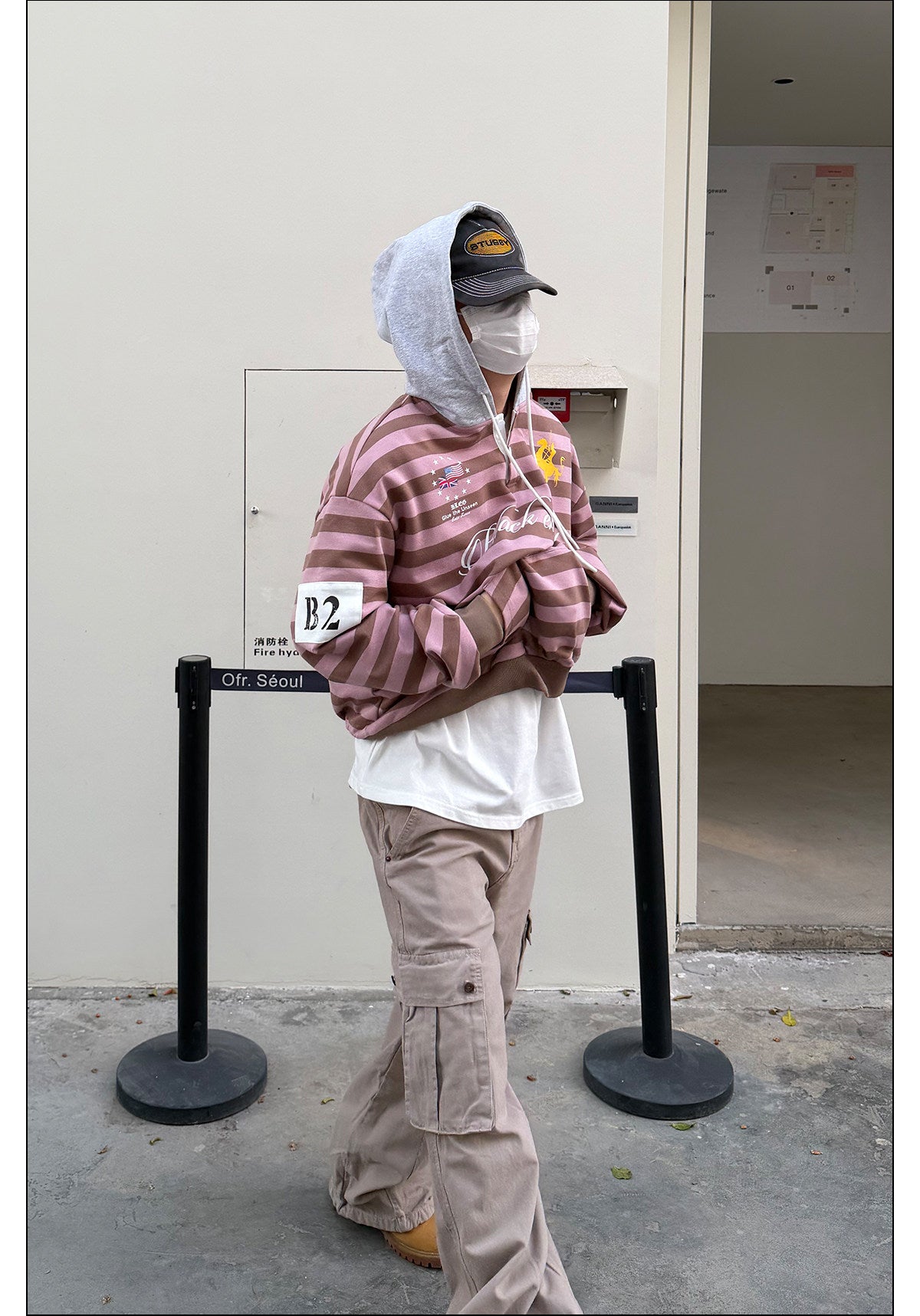 QS729B border hoodie