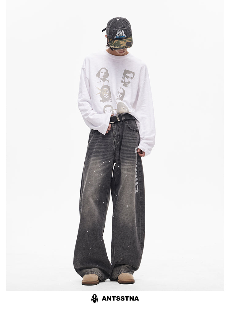 QS415B print denim