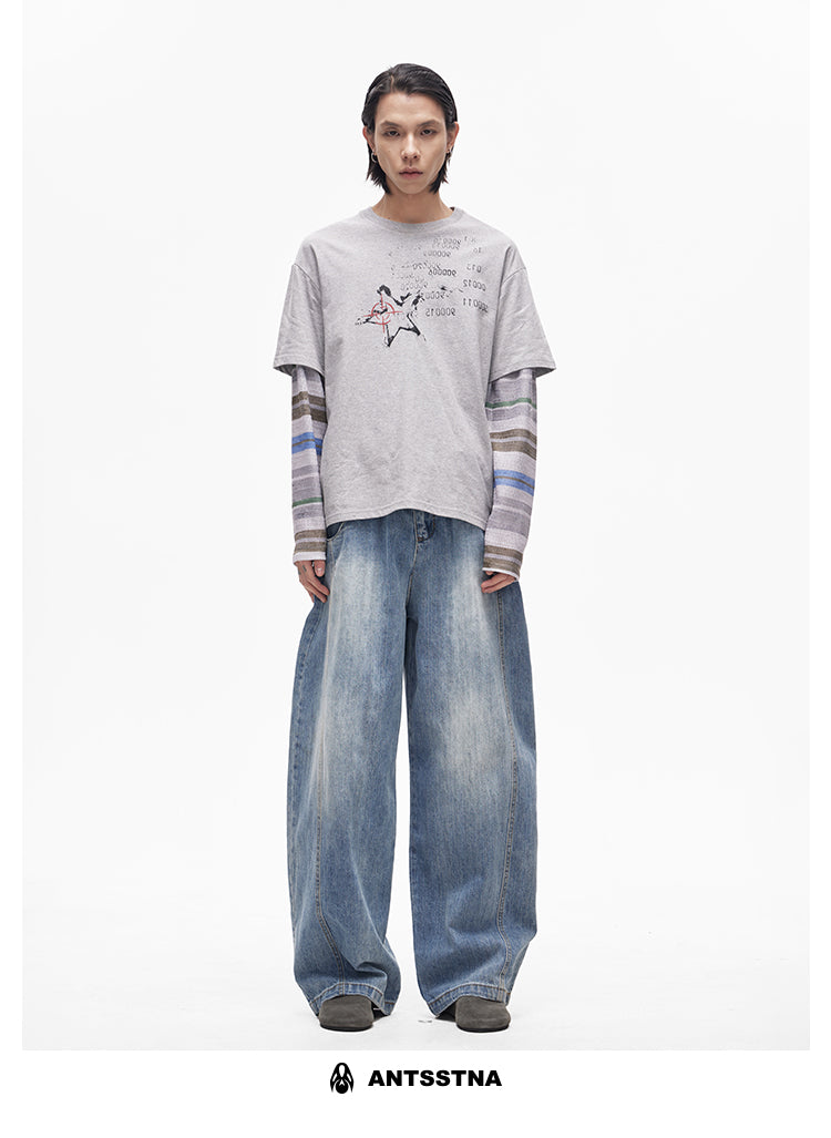 QS417B wide denim