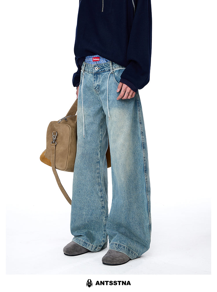 QS268B double waist denim