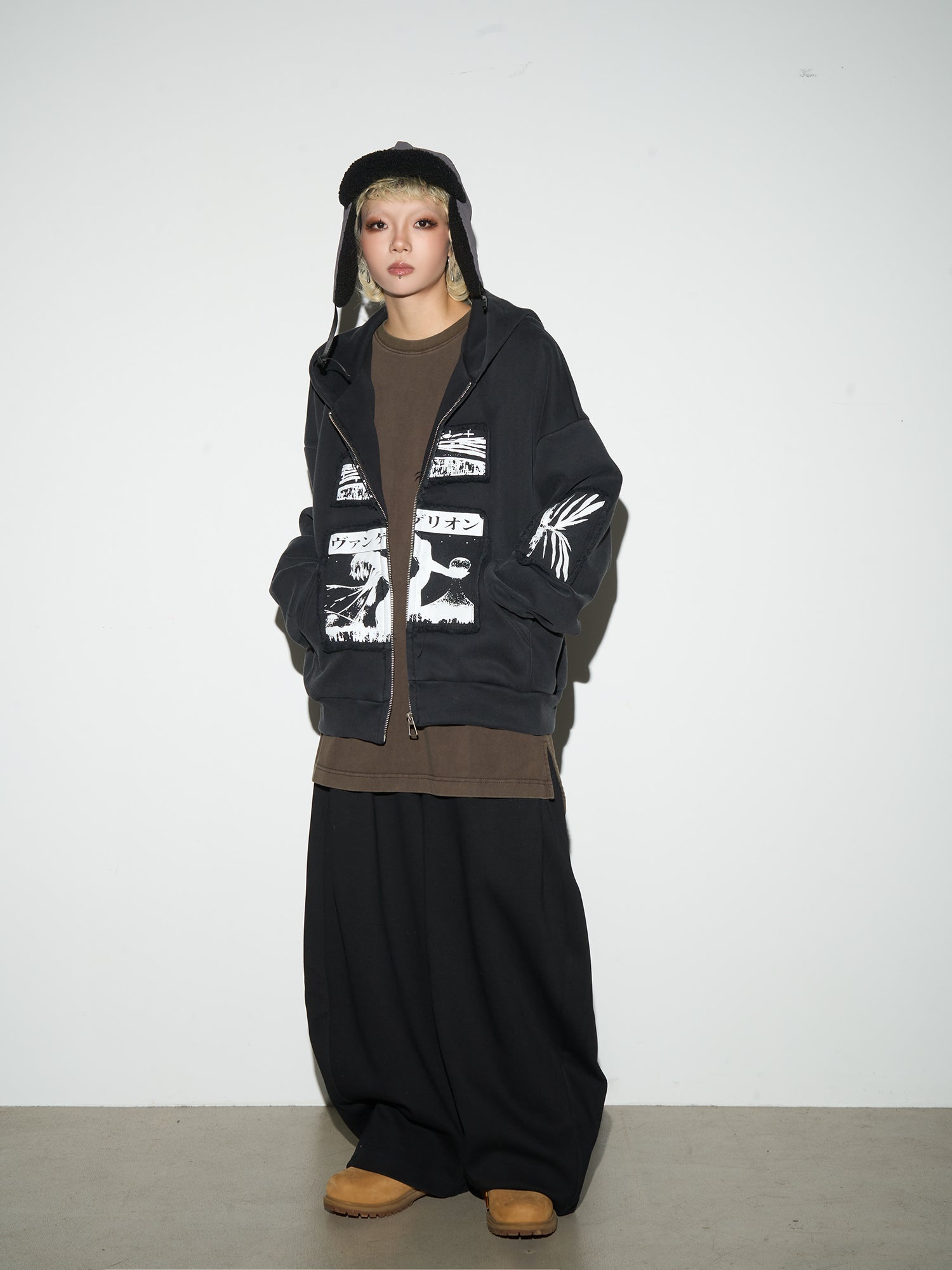 QS284B zip hoodie