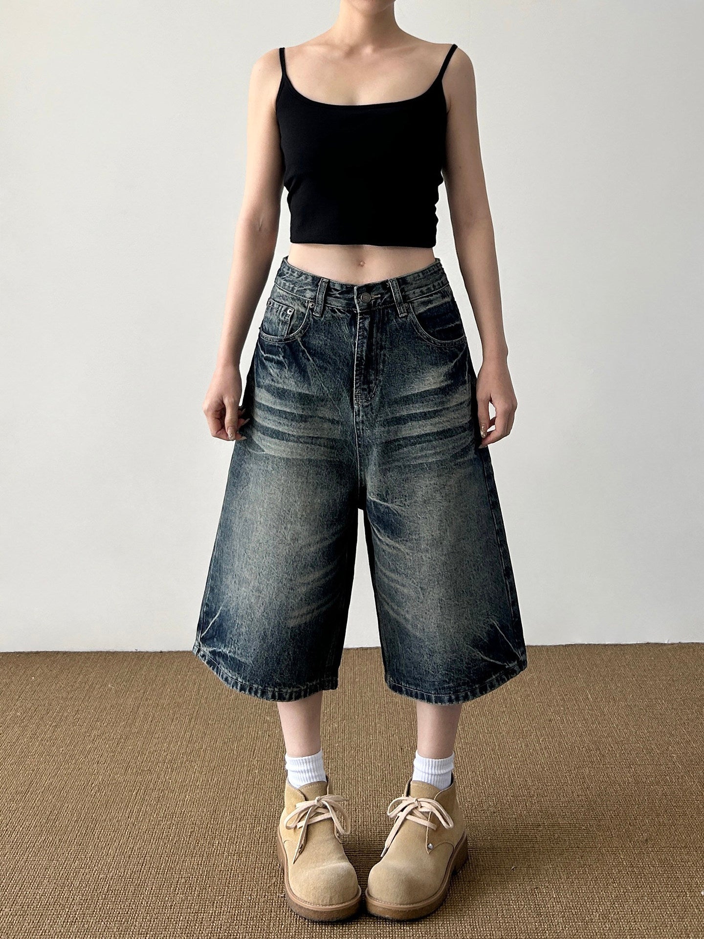 QS787B denim shorts