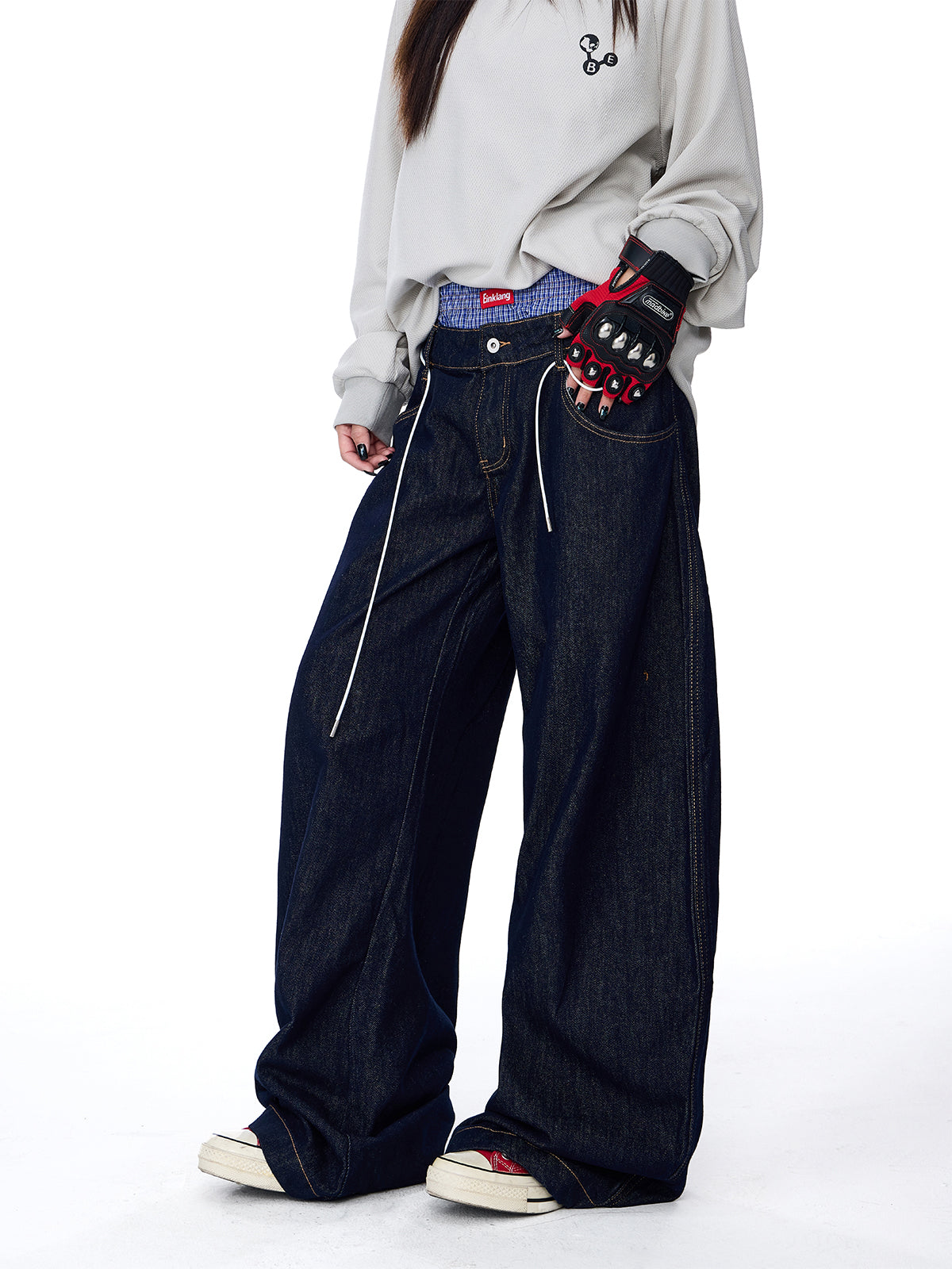 QS268B double waist denim