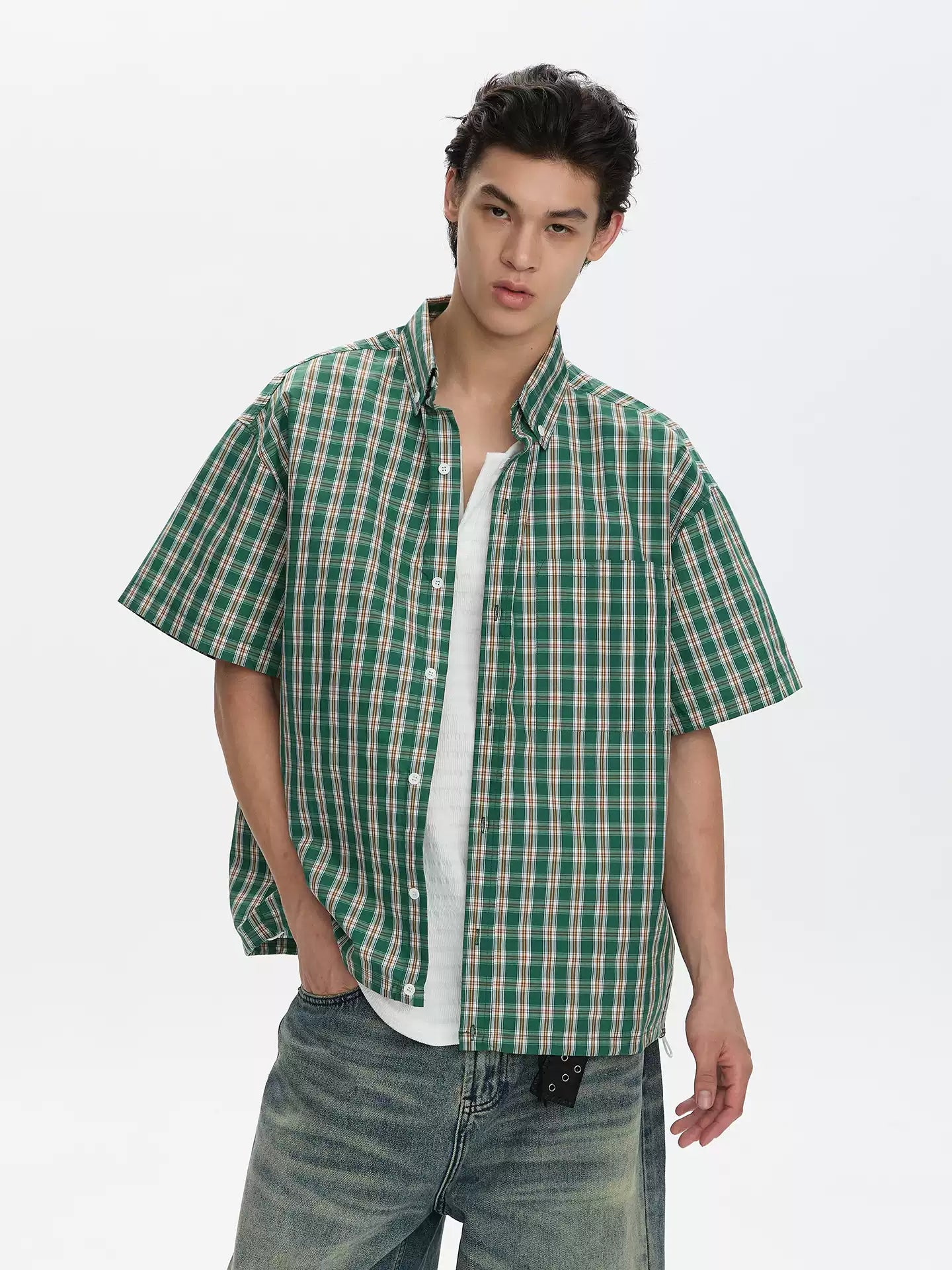 QS799B check shirts