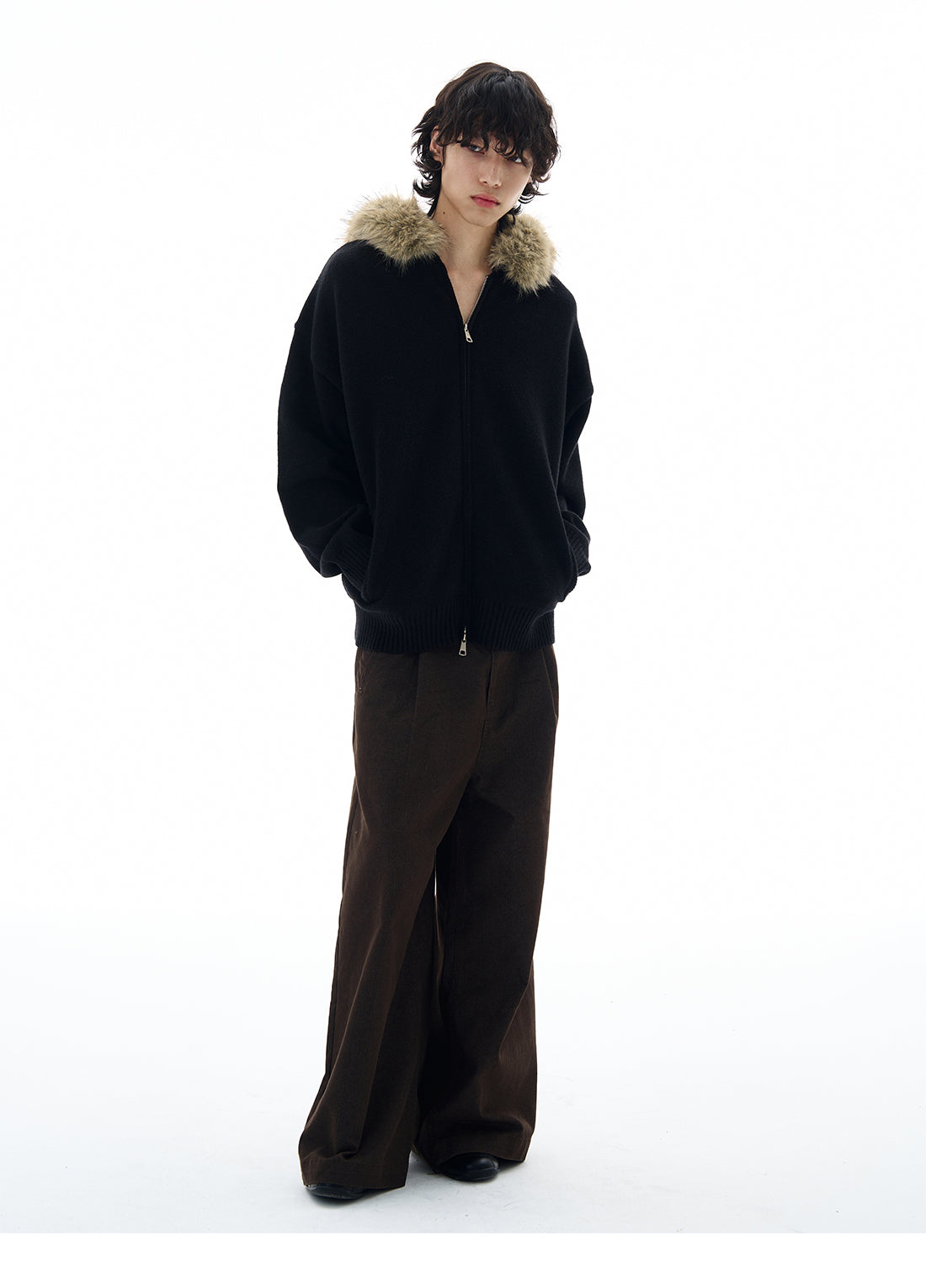 QS617B fur hoodie