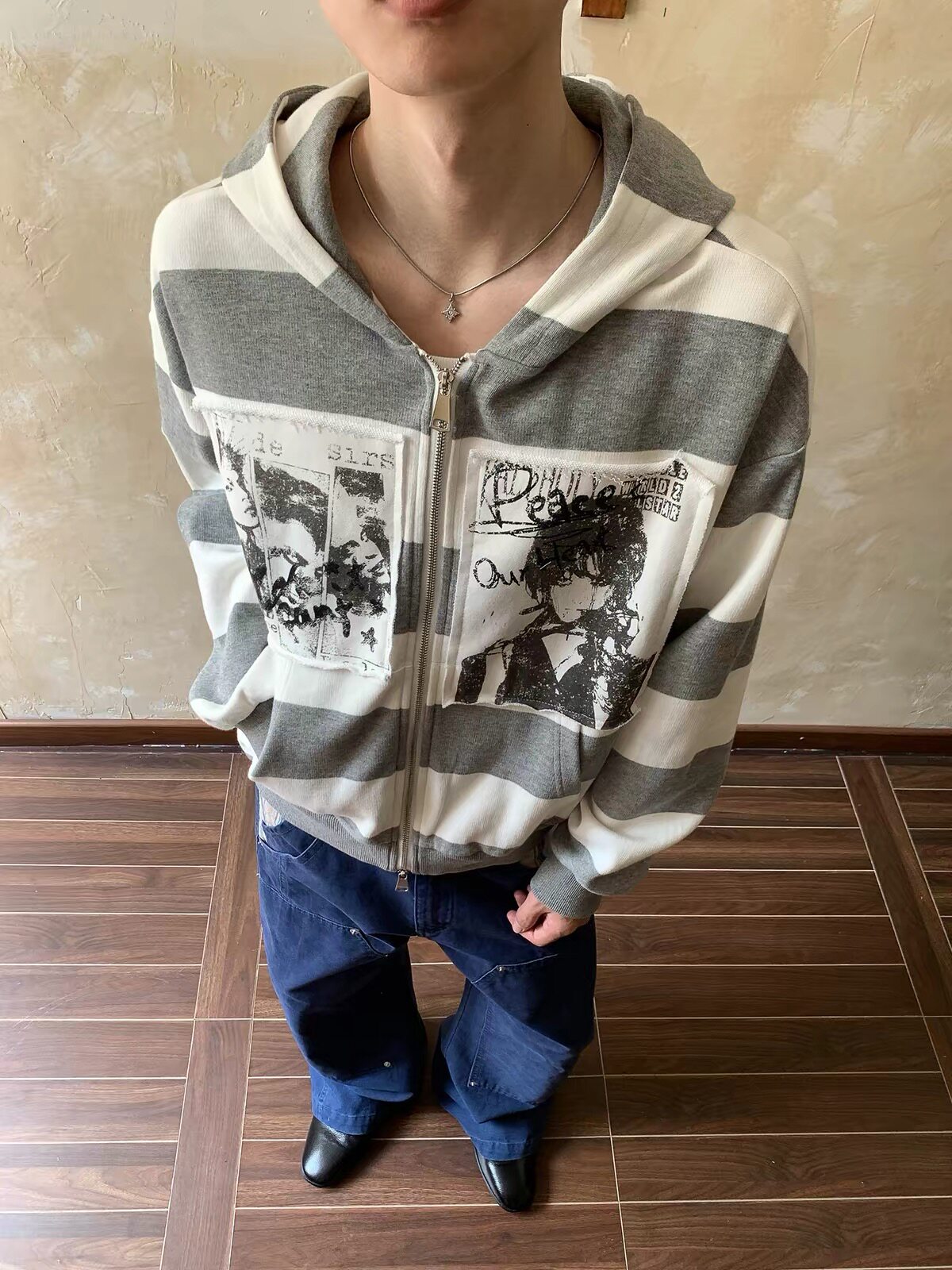 QS941B zip hoodie