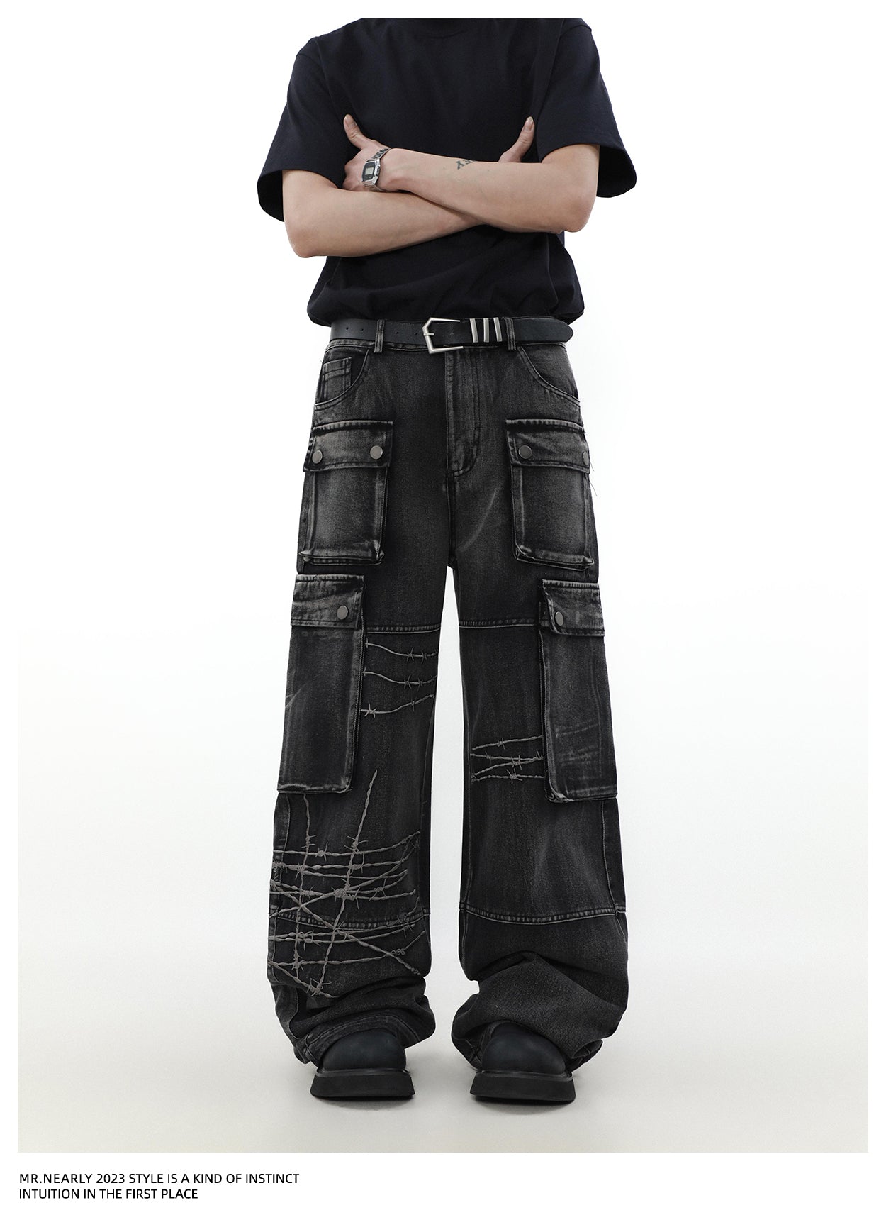 QS359A multi pocket pants