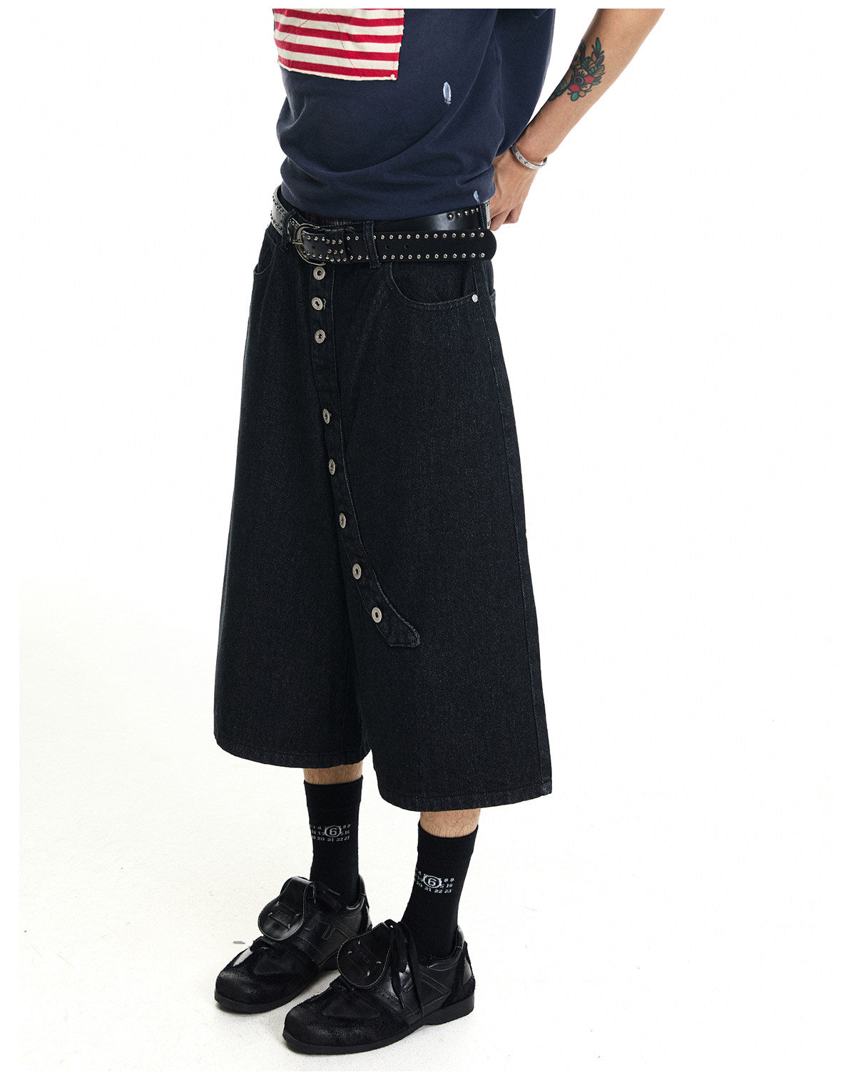 QS833B denim shorts