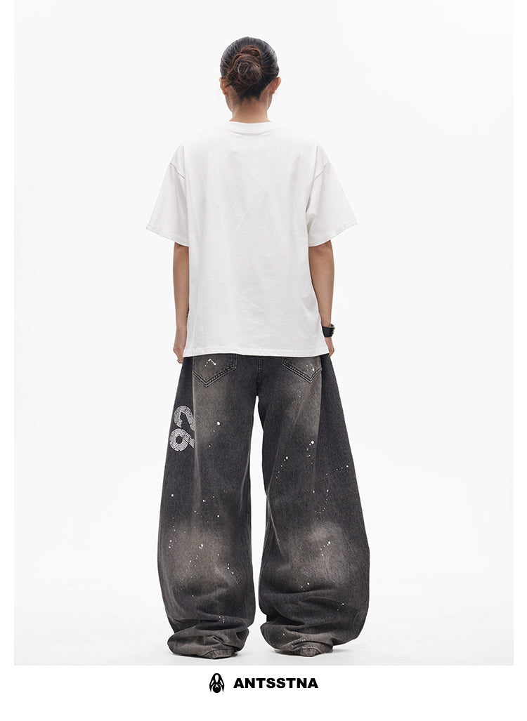 QS415B print denim