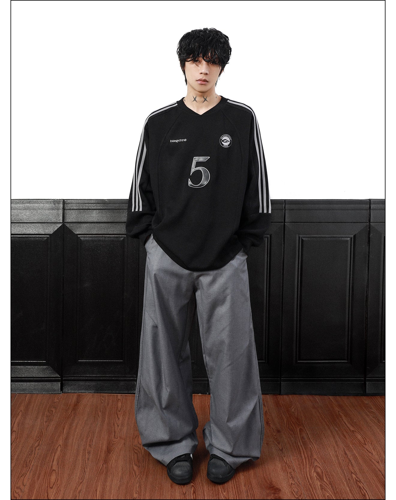 QS320B uniform L/S tee