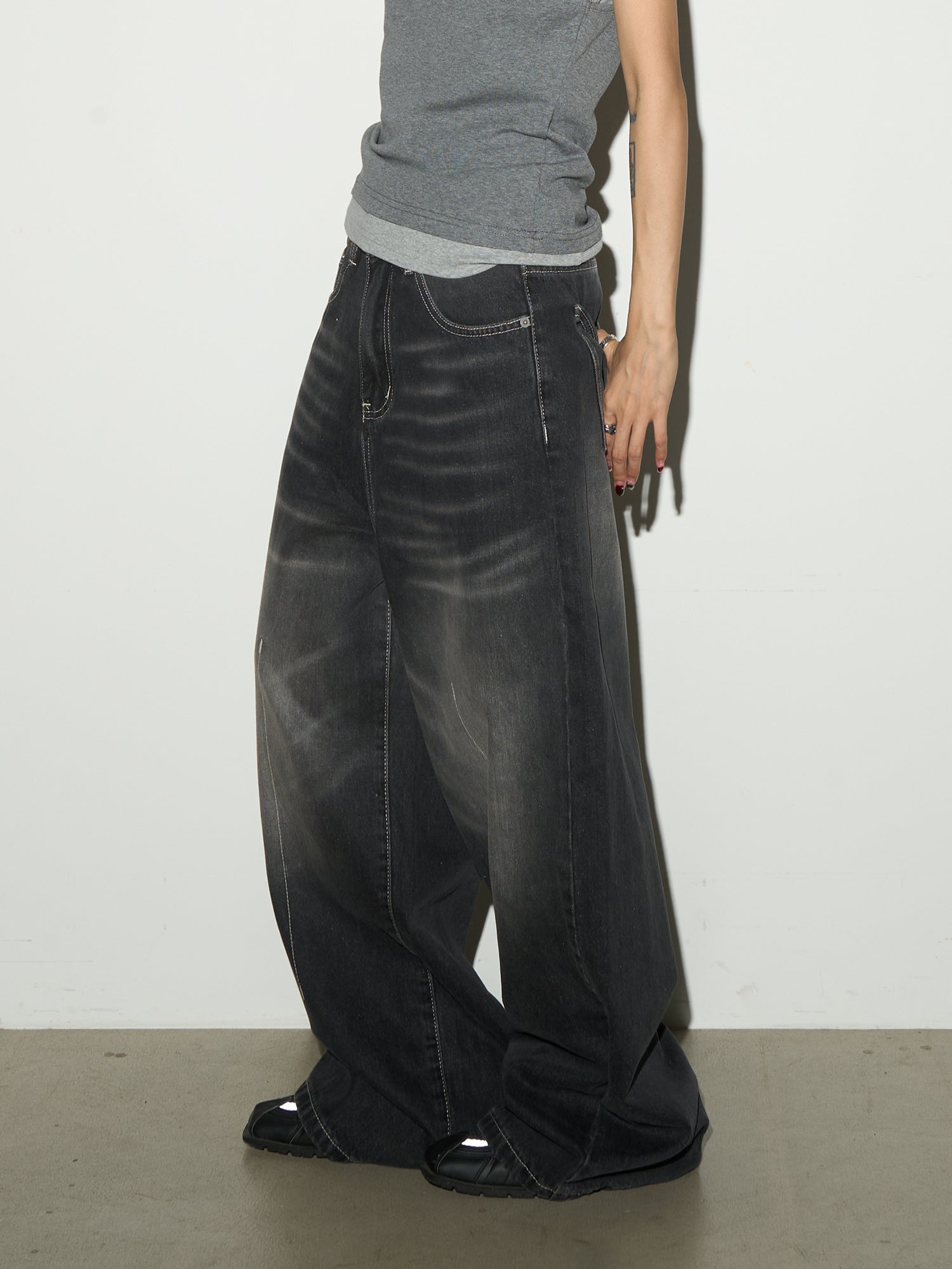 QS564B wash denim