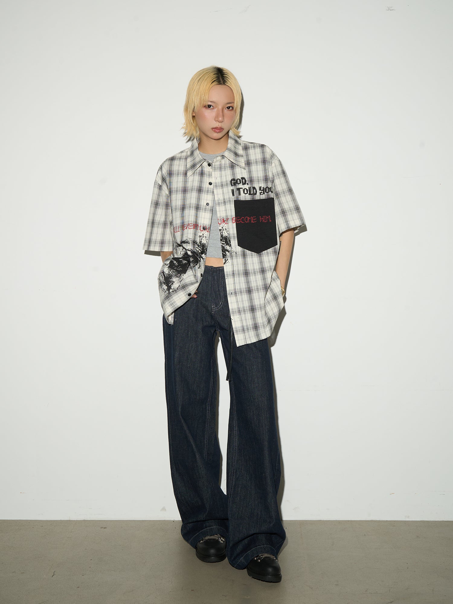 QS489B retro denim