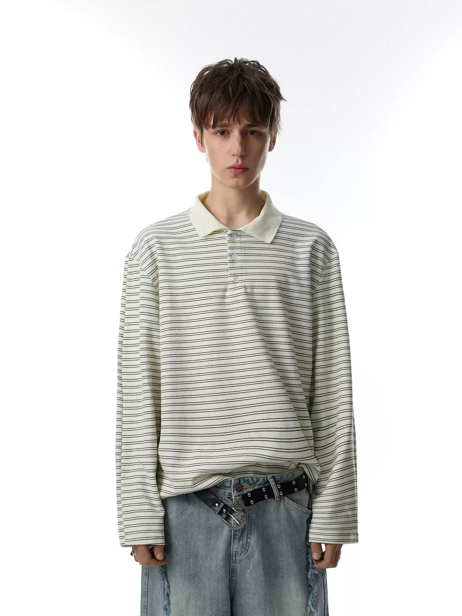 QS736B L/S polo