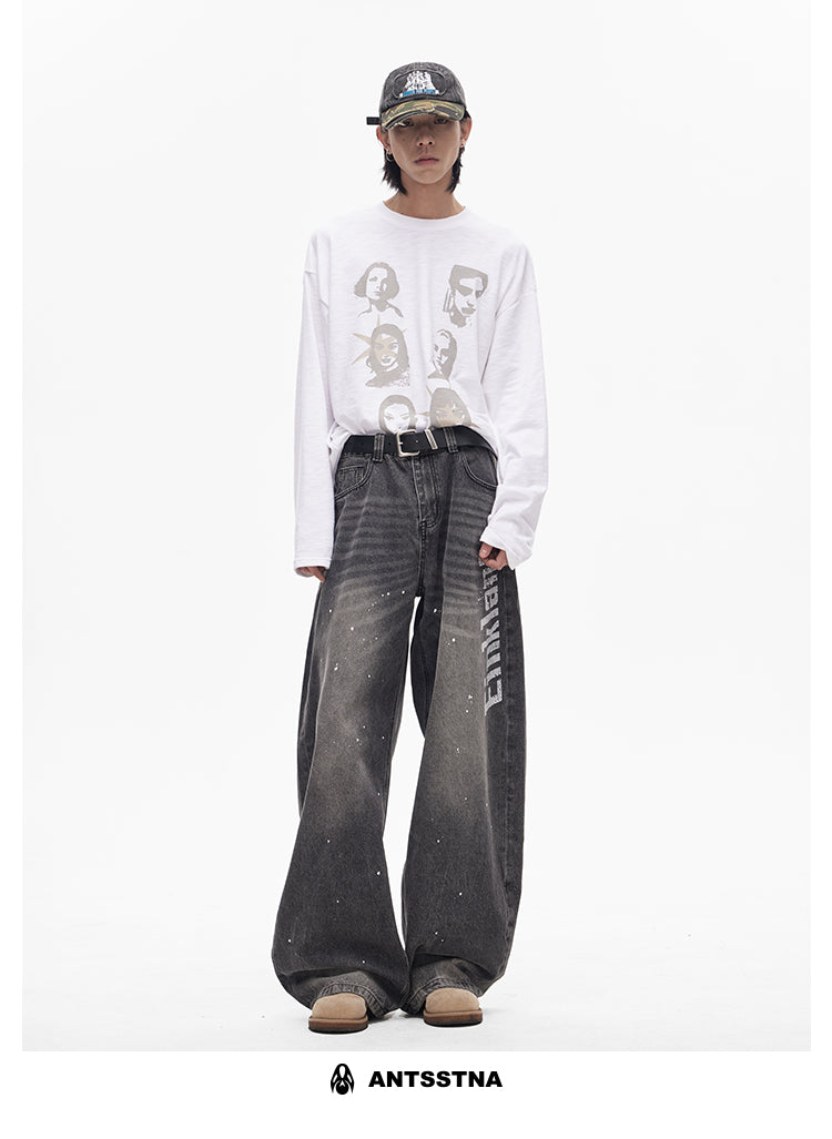 QS415B print denim