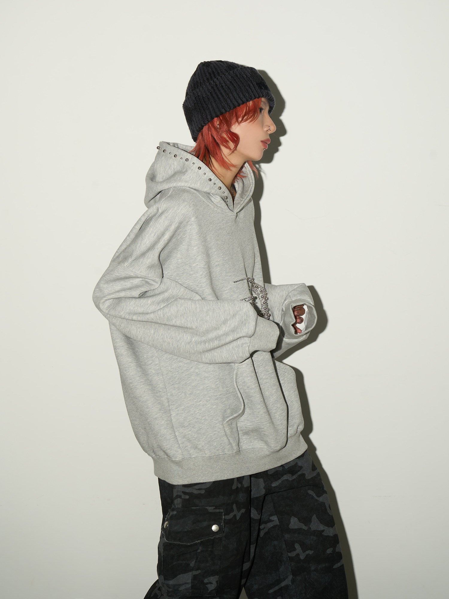 QS710B loose hoodie