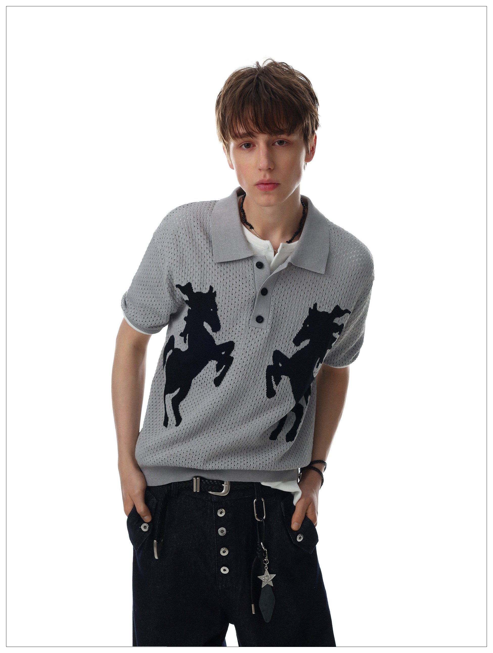 QS780B knit polo