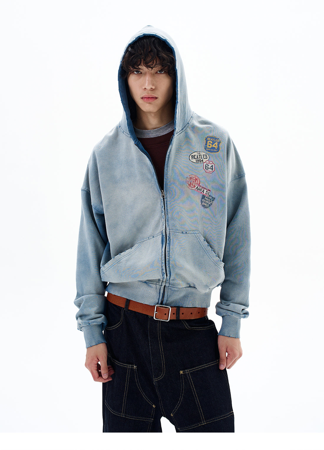 QS637B zip hoodie
