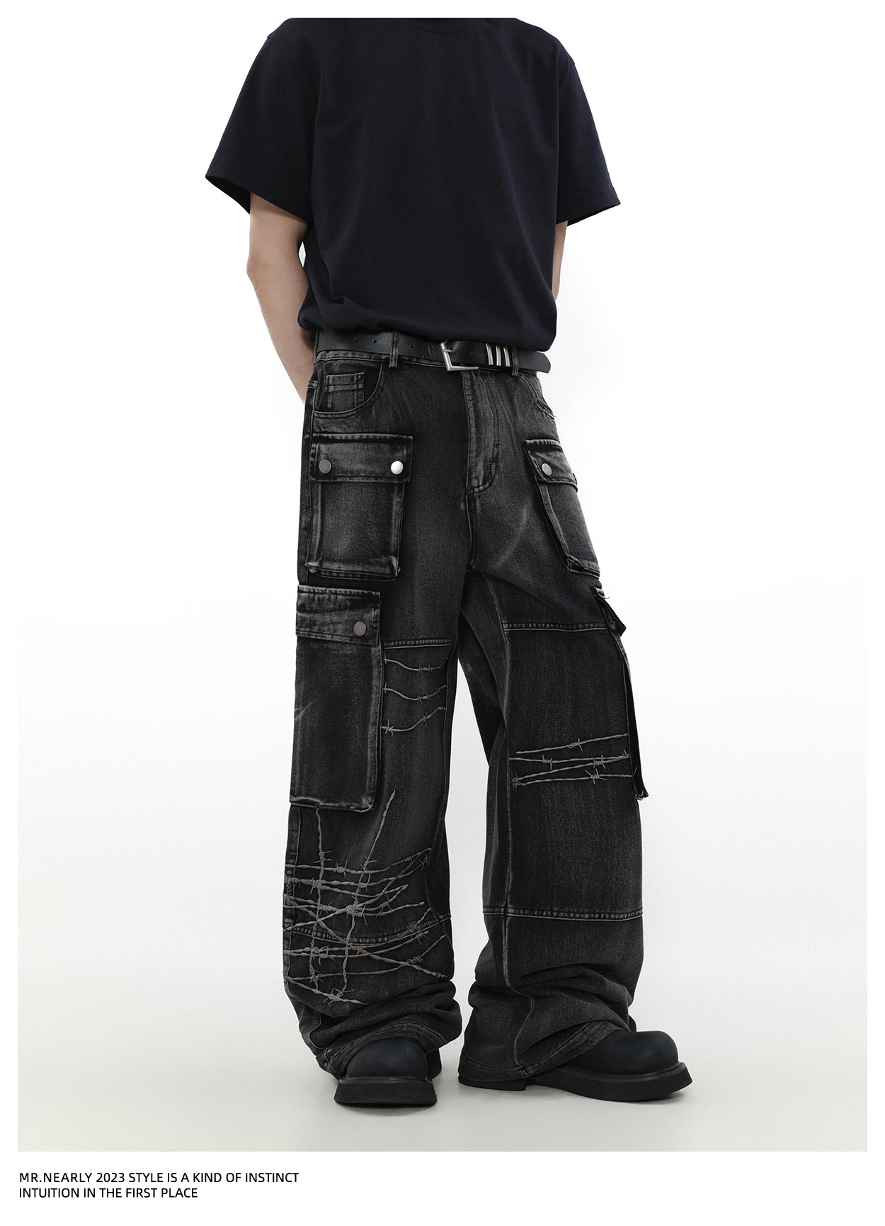 QS359A multi pocket pants