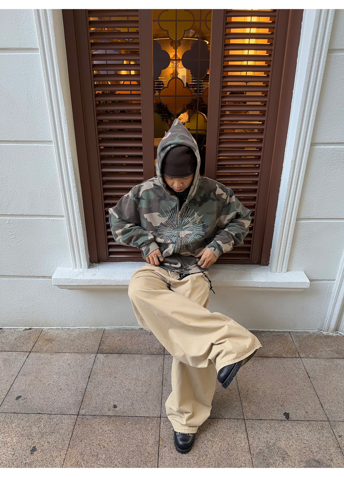 QS915B zip hoodie