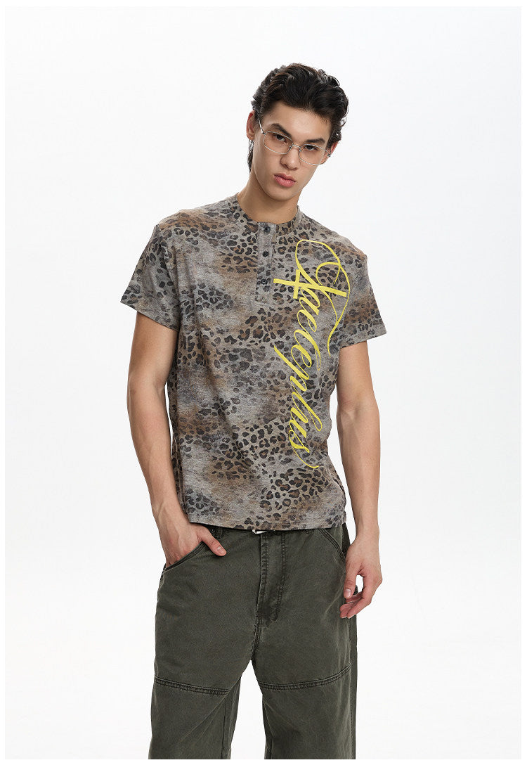 QS849 leopard tee