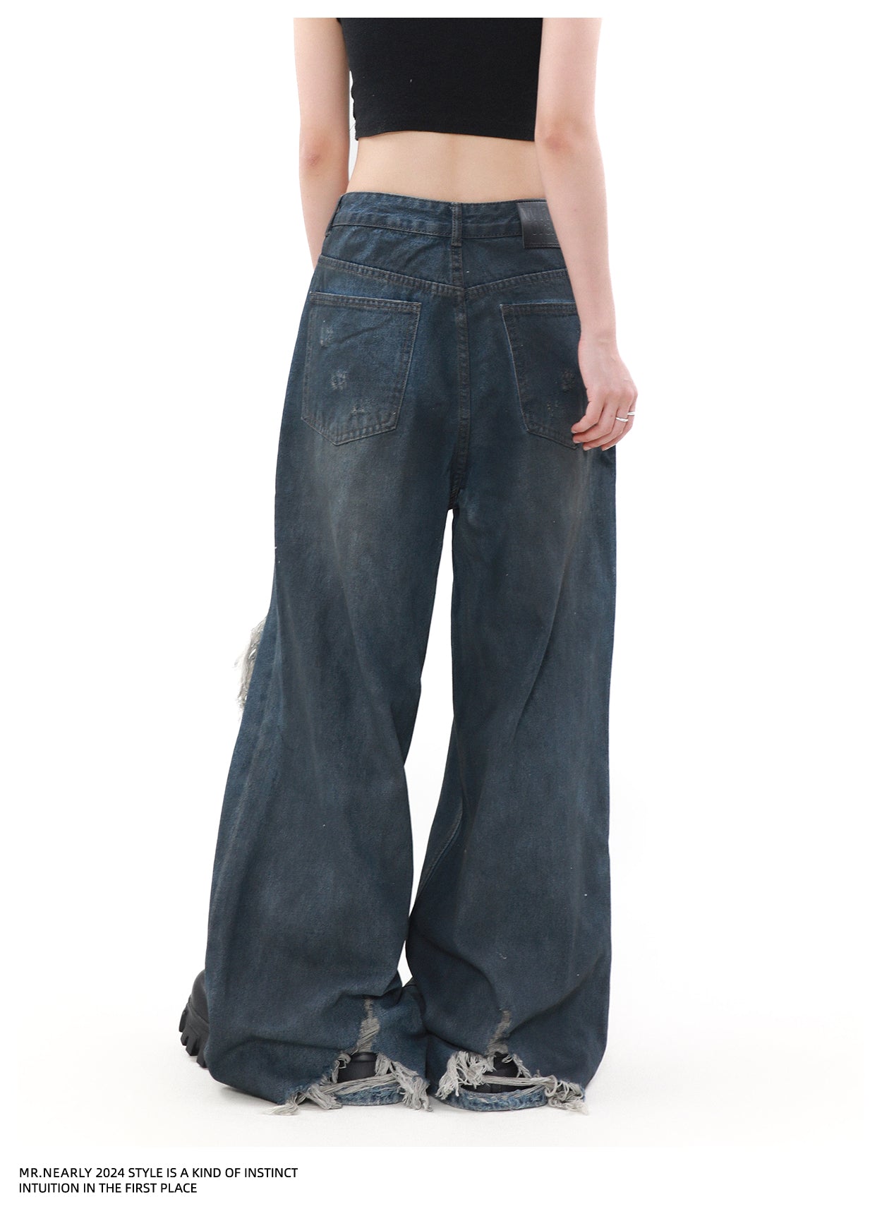 QS709A damage denim