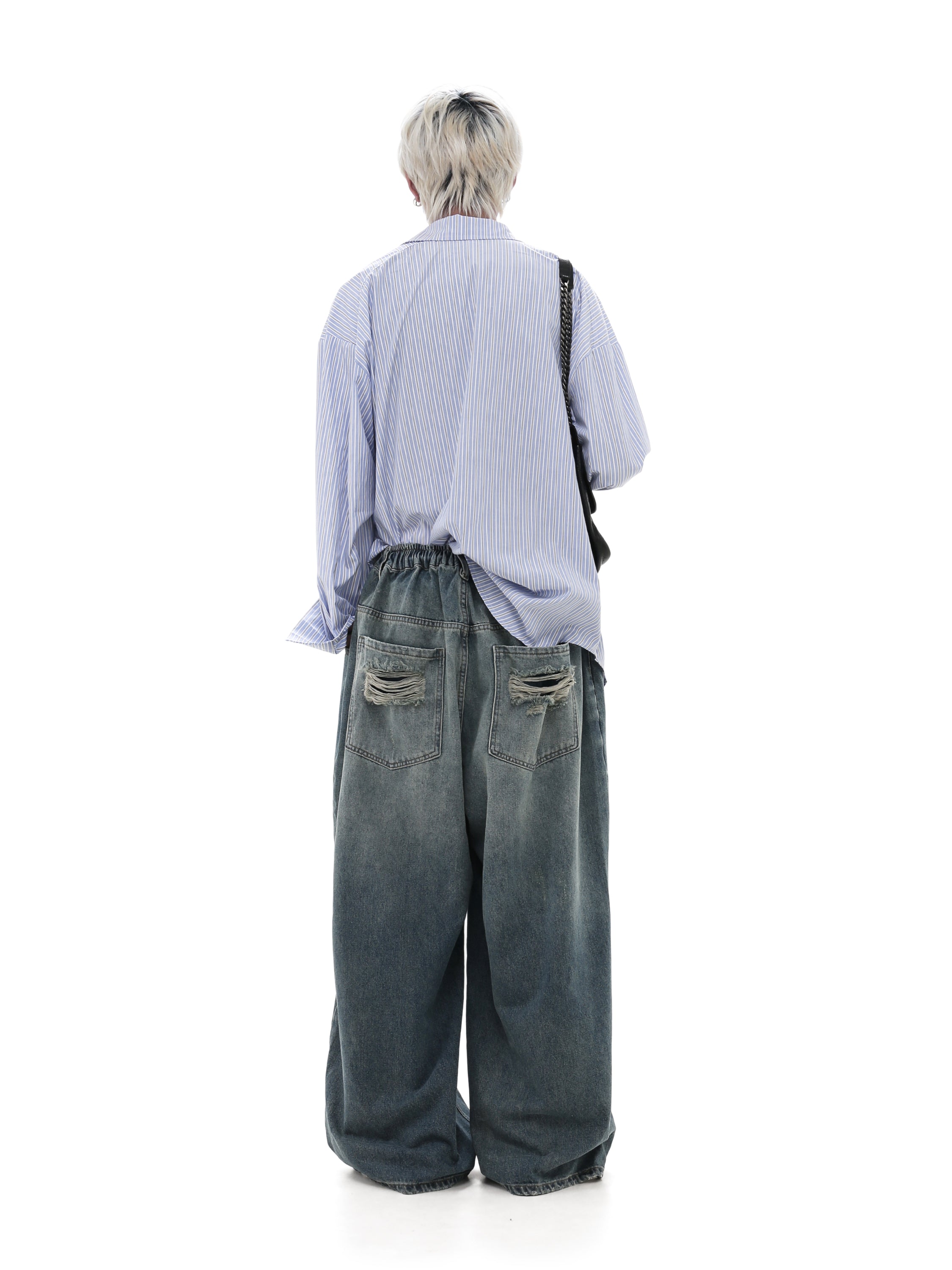 QS704A damage denim