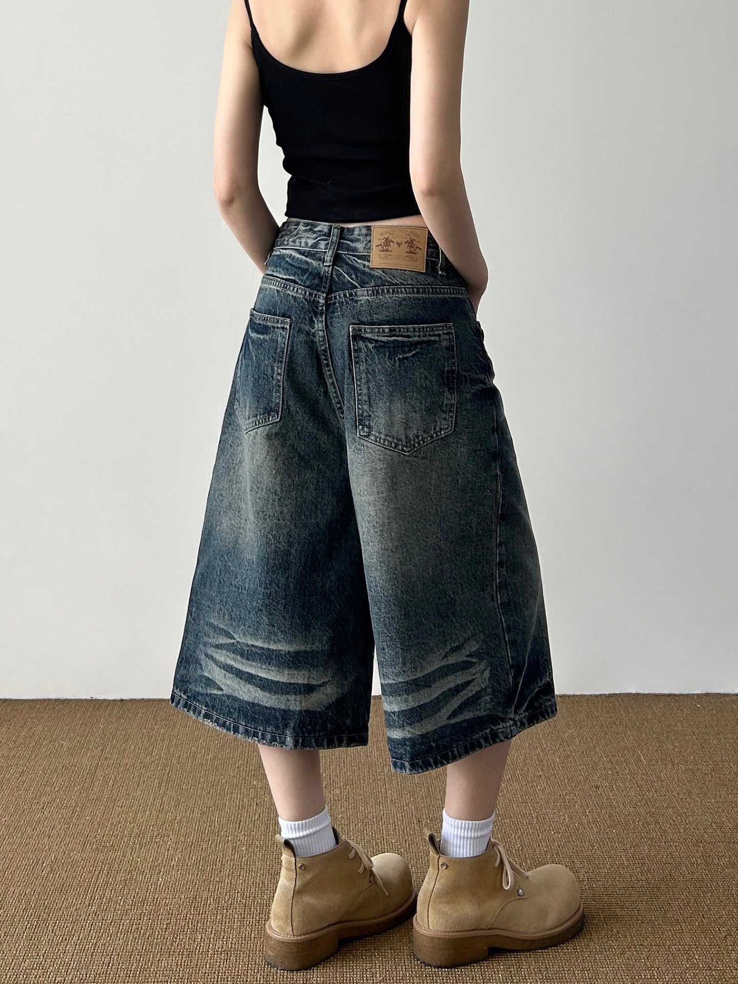 QS787B denim shorts