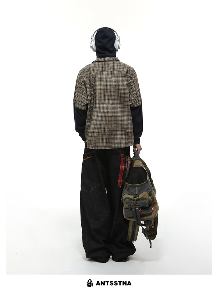 QS337B hoodie check shirts
