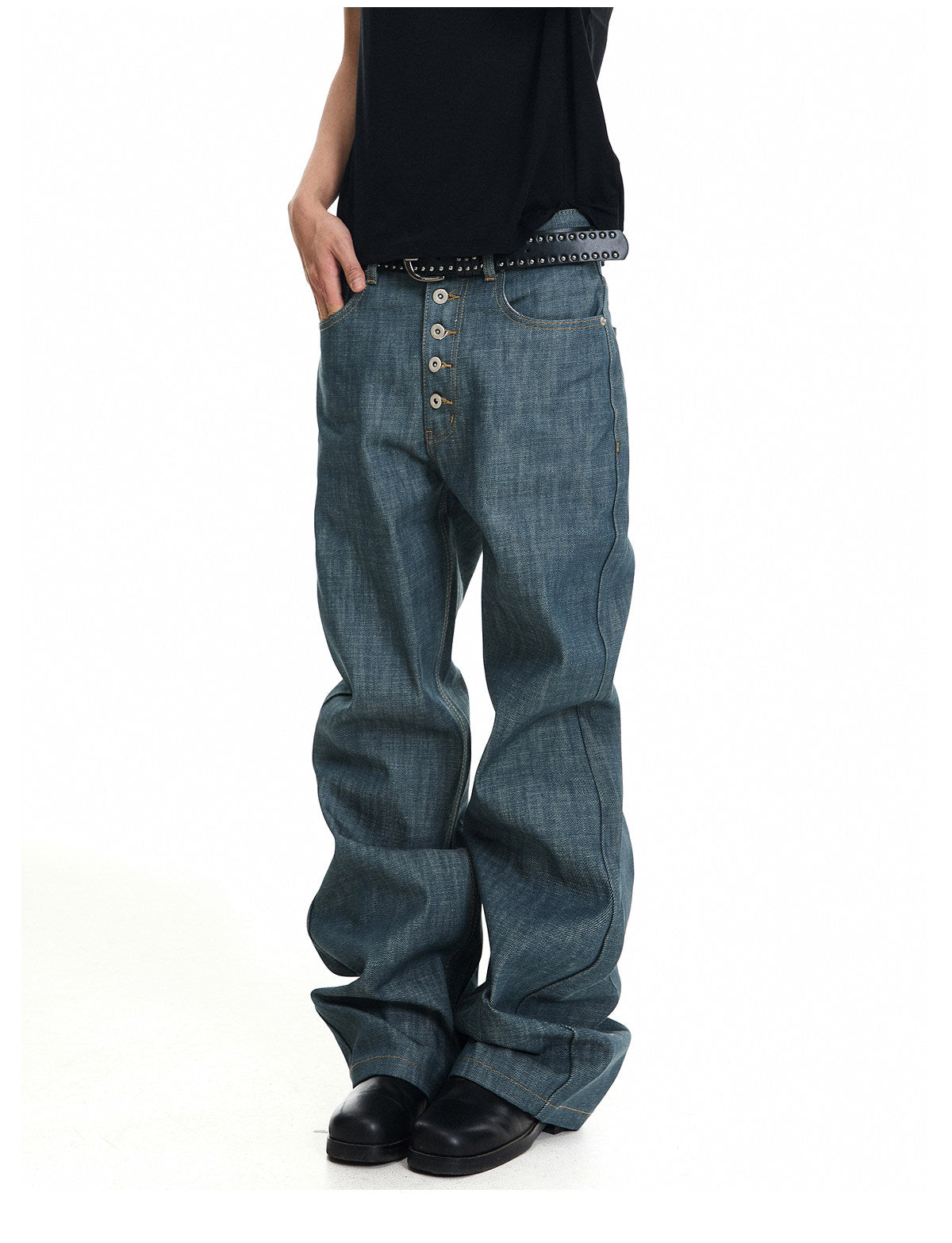 QS836B rigid denim