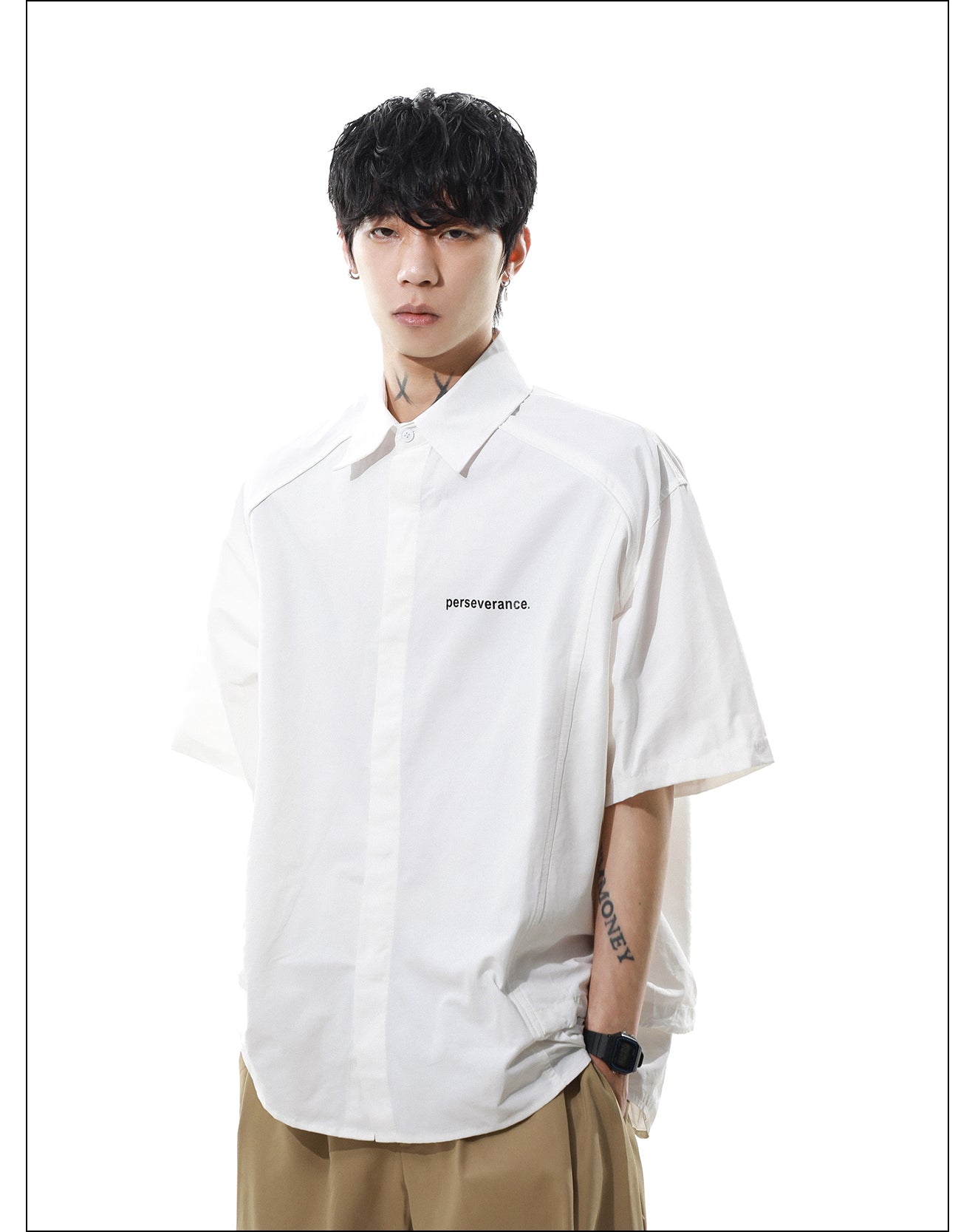 QS424B simple shirts