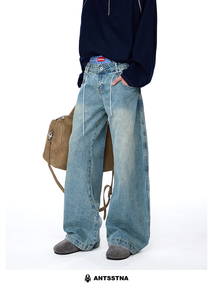 QS268B double waist denim