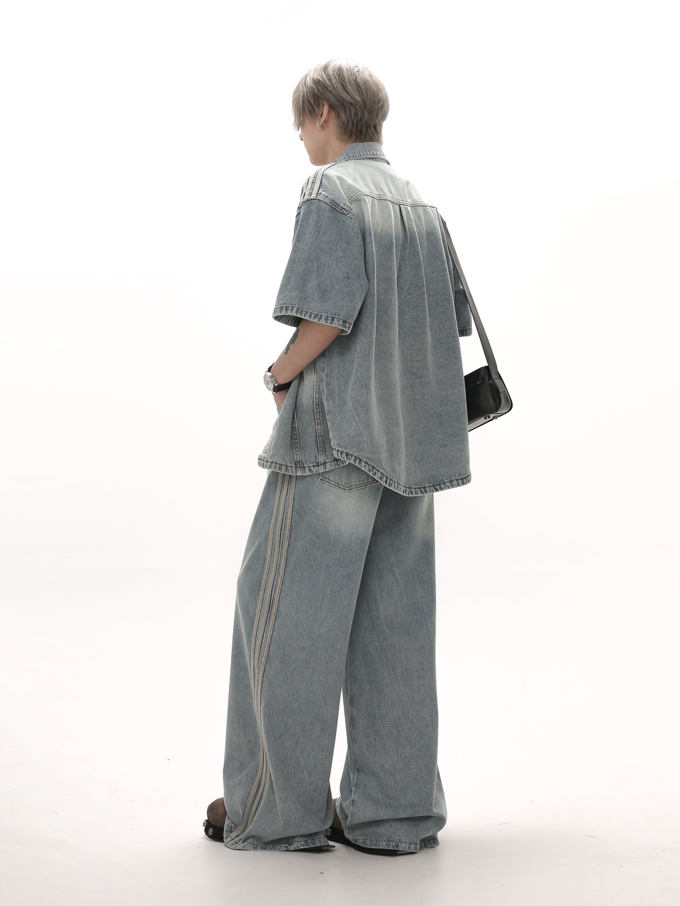 QS457A side line denim