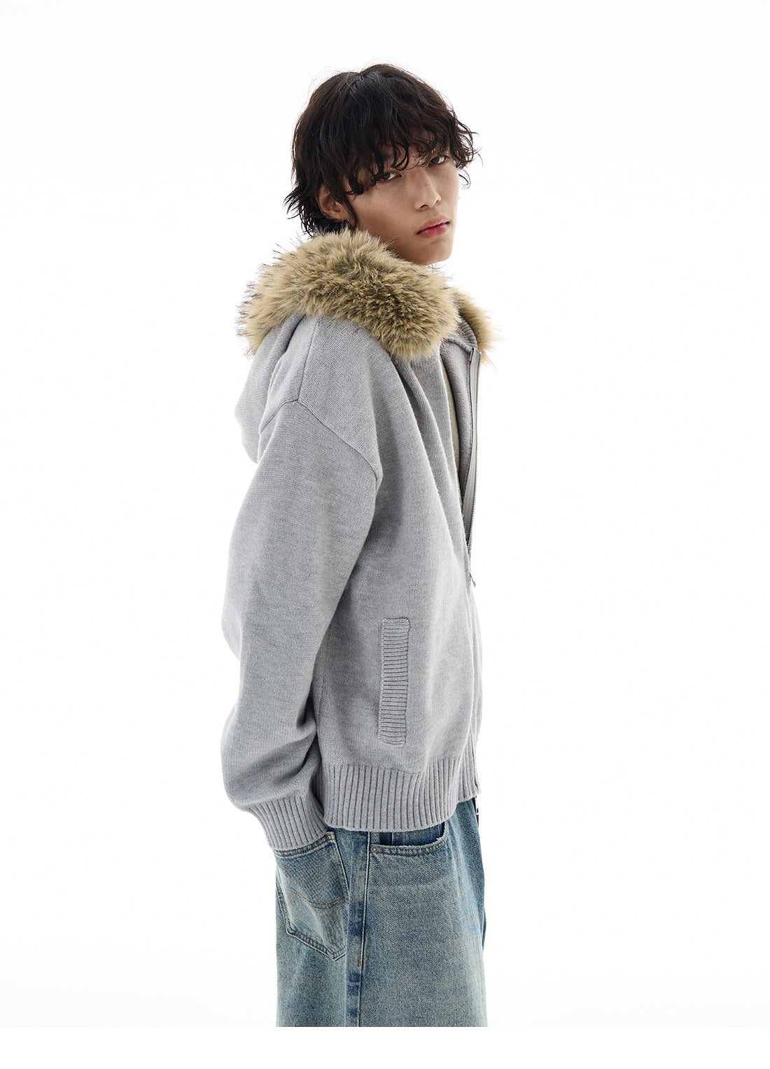 QS617B fur hoodie