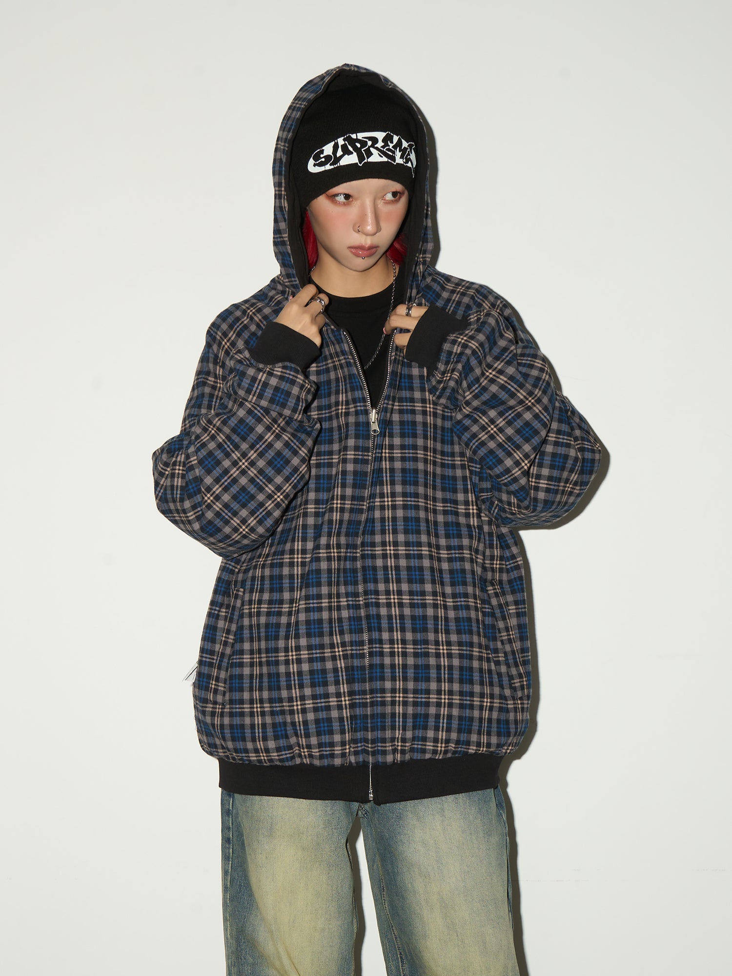 QS648B reversible hoodie