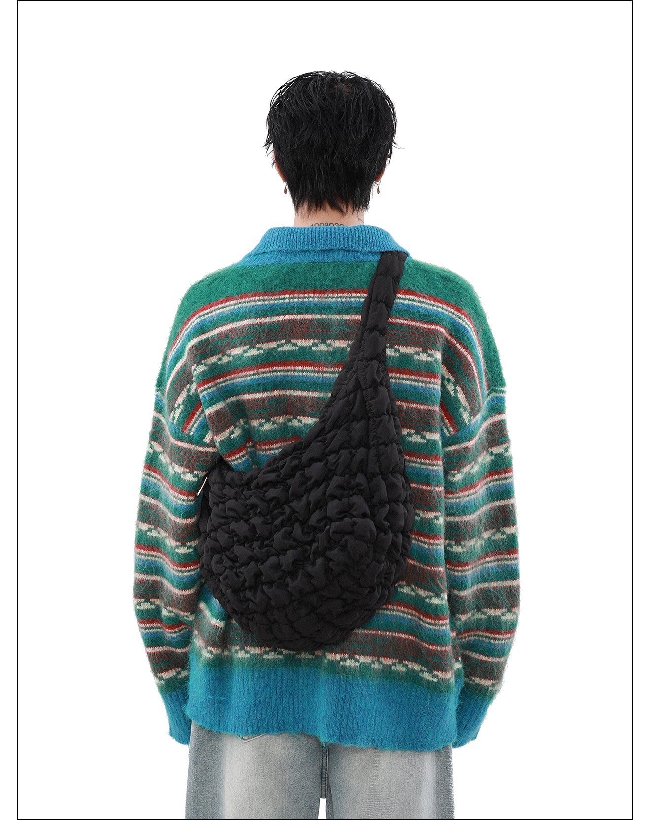QS245B stripe sweater