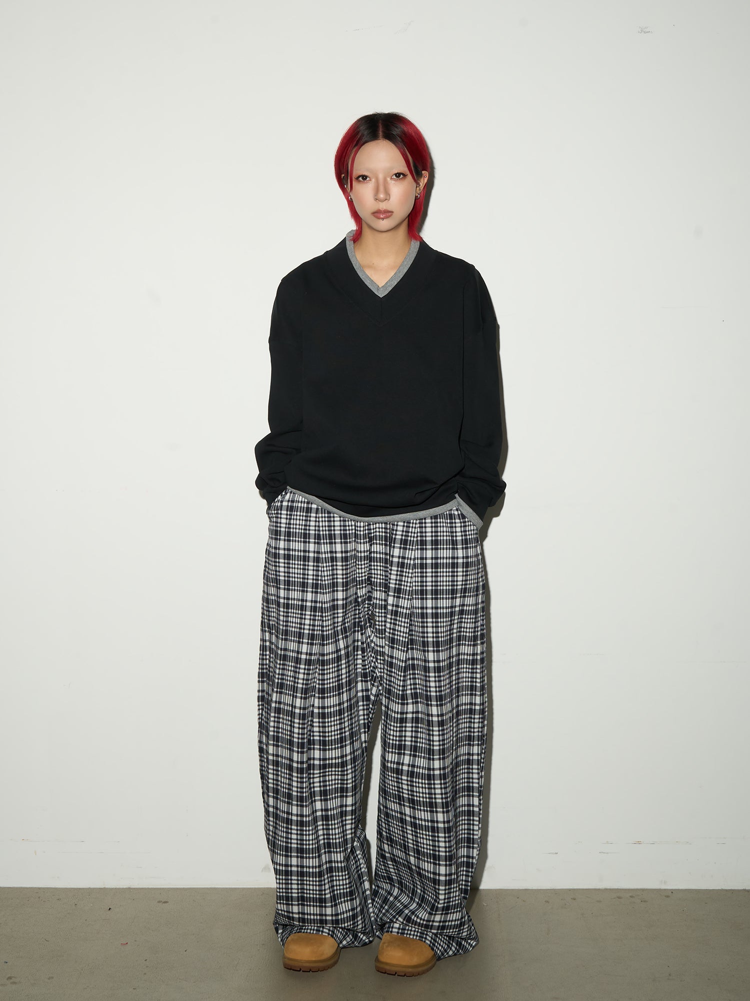 QS626B check pants
