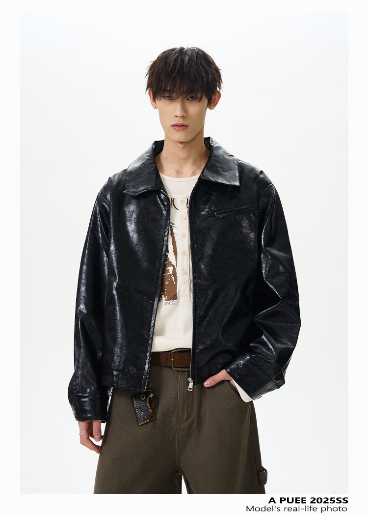 QS362B leather jacket