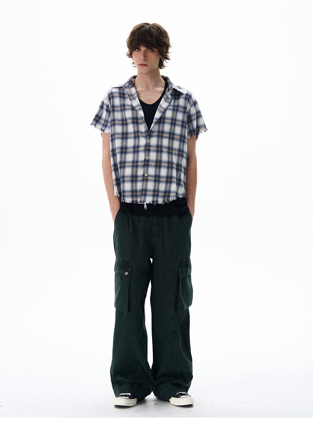 QS410B check shirts