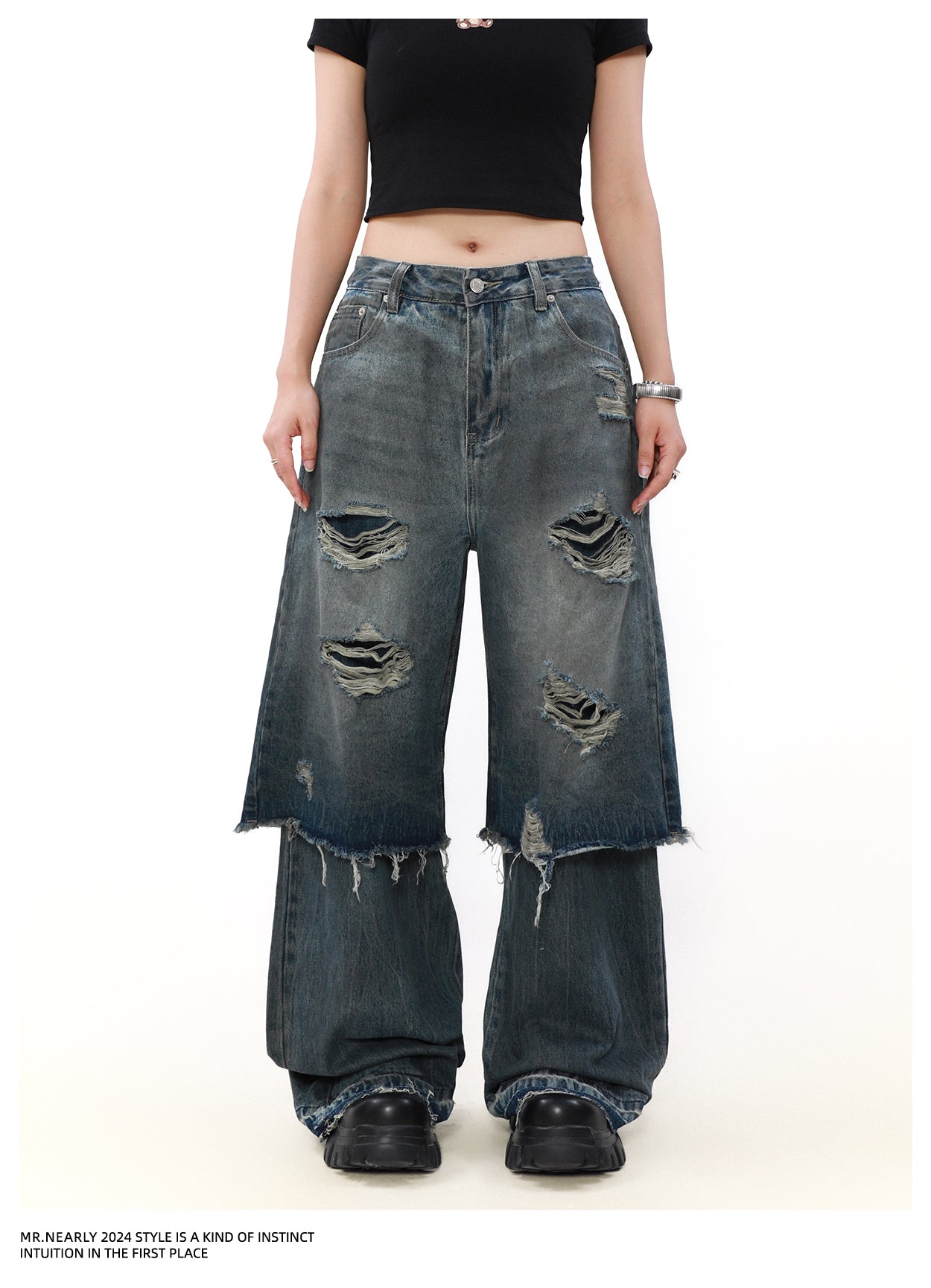 QS917A layered denim