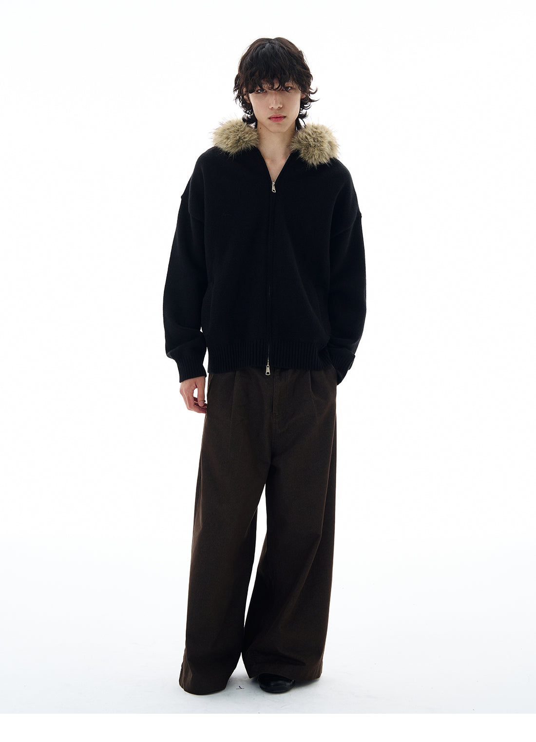 QS617B fur hoodie