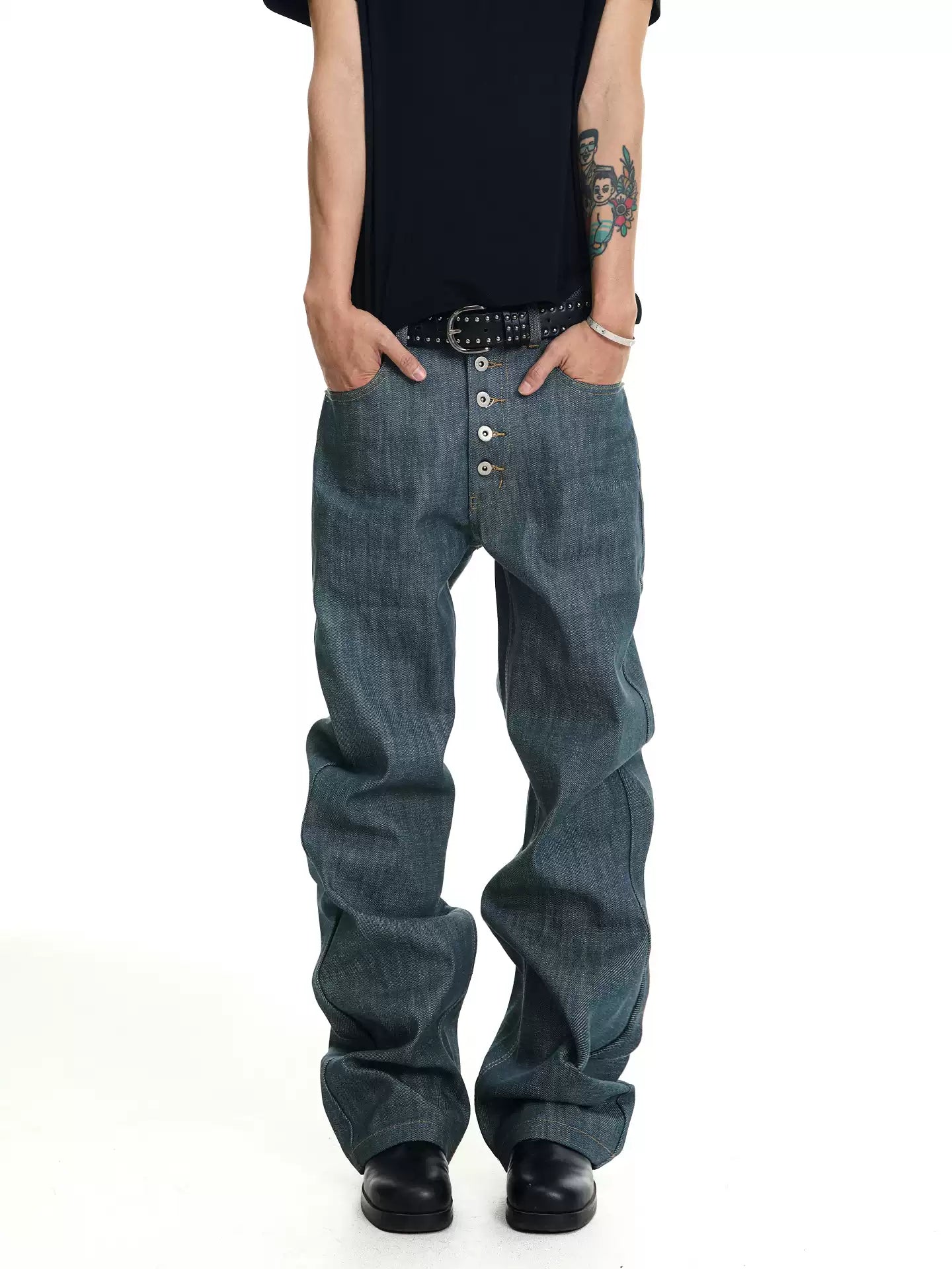 QS836B rigid denim