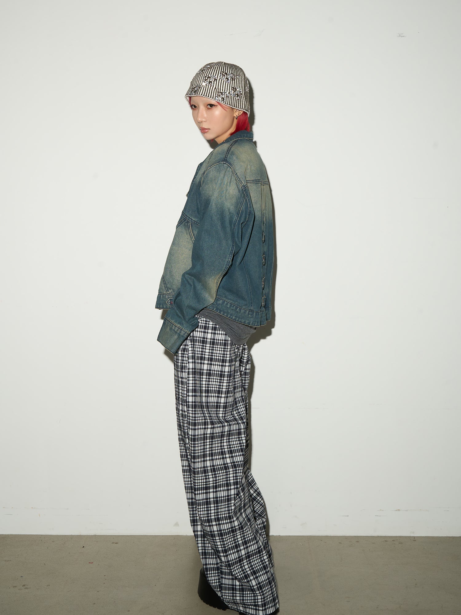 QS626B check pants