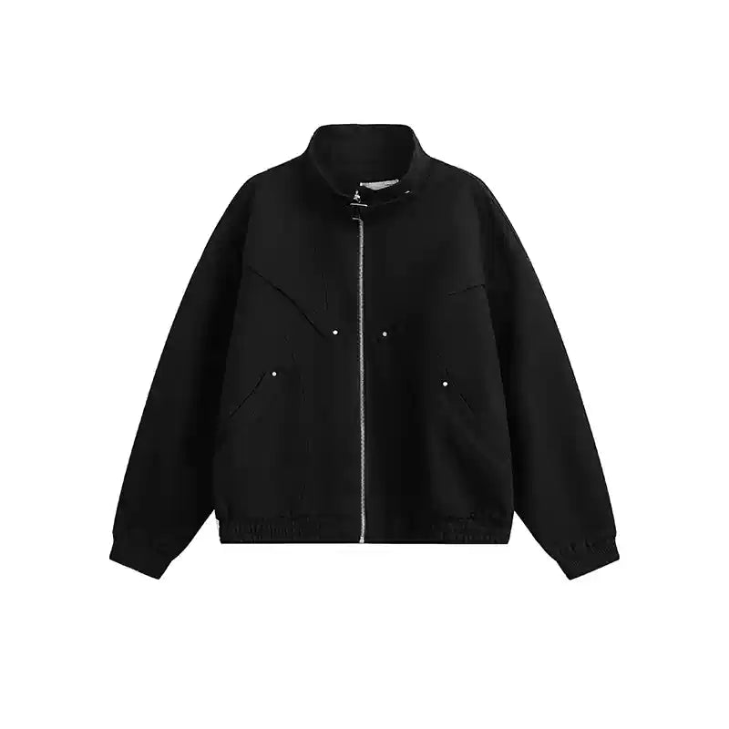 QS347B stand collar jacket