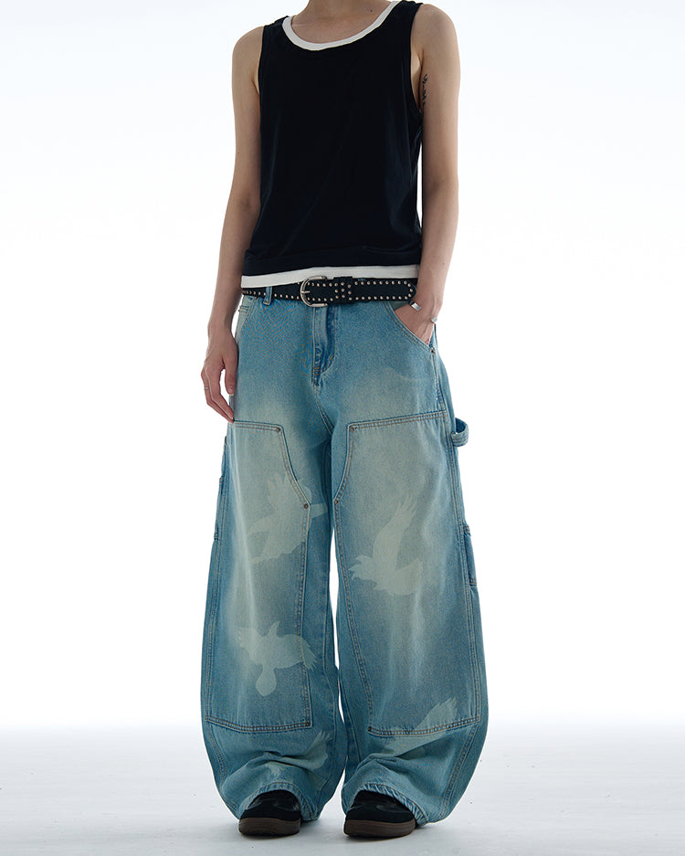 QS401B wide denim
