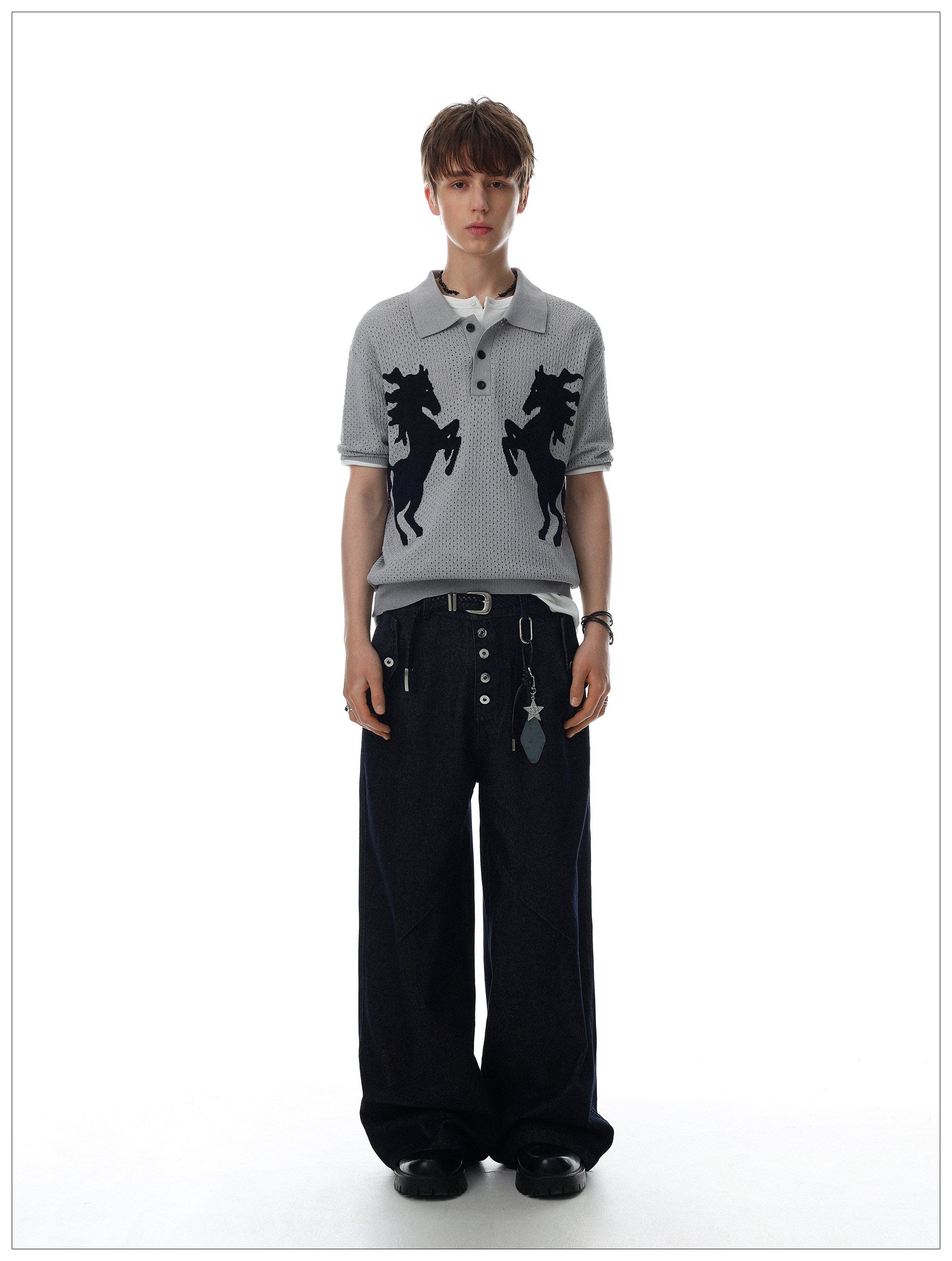 QS780B knit polo