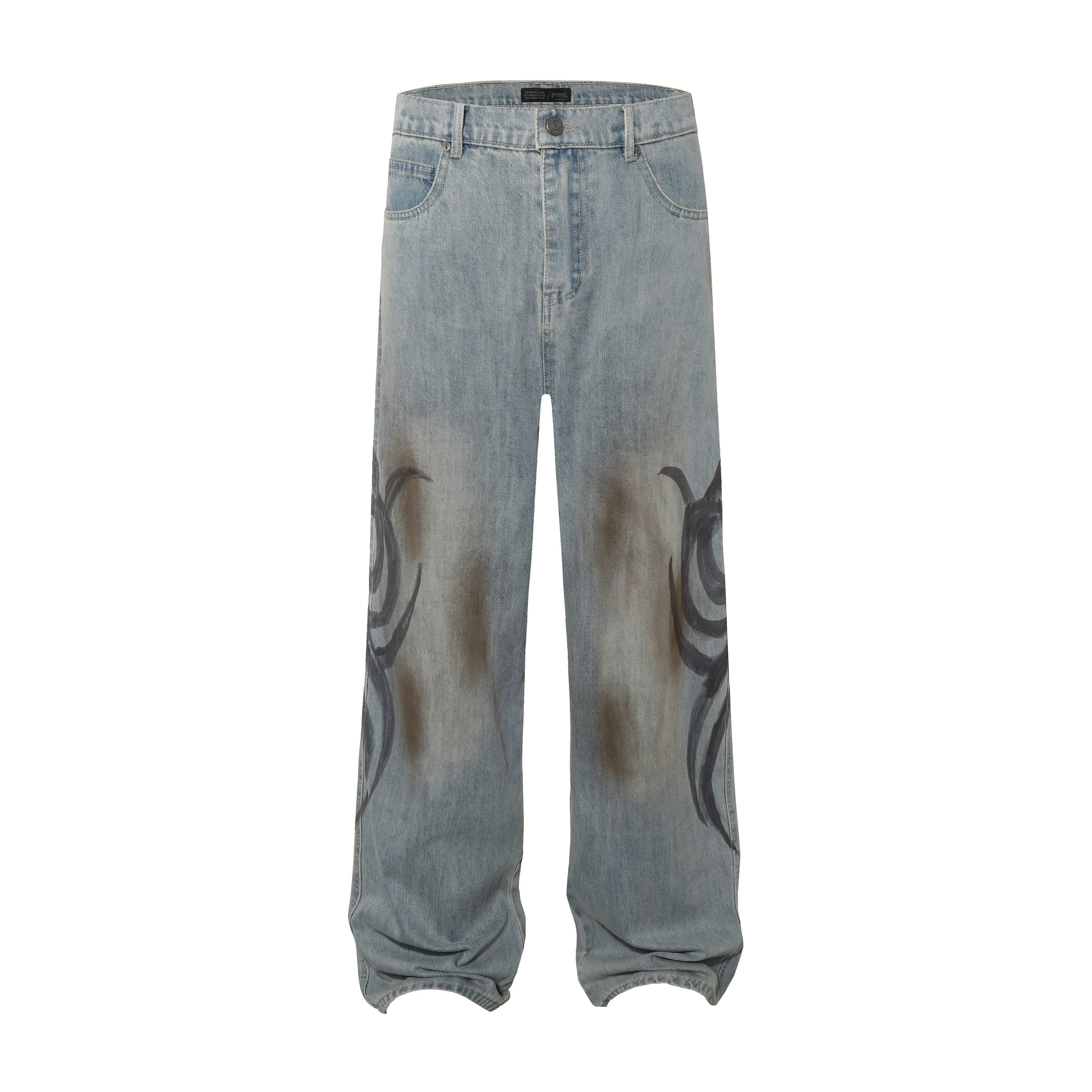 QS383B print denim