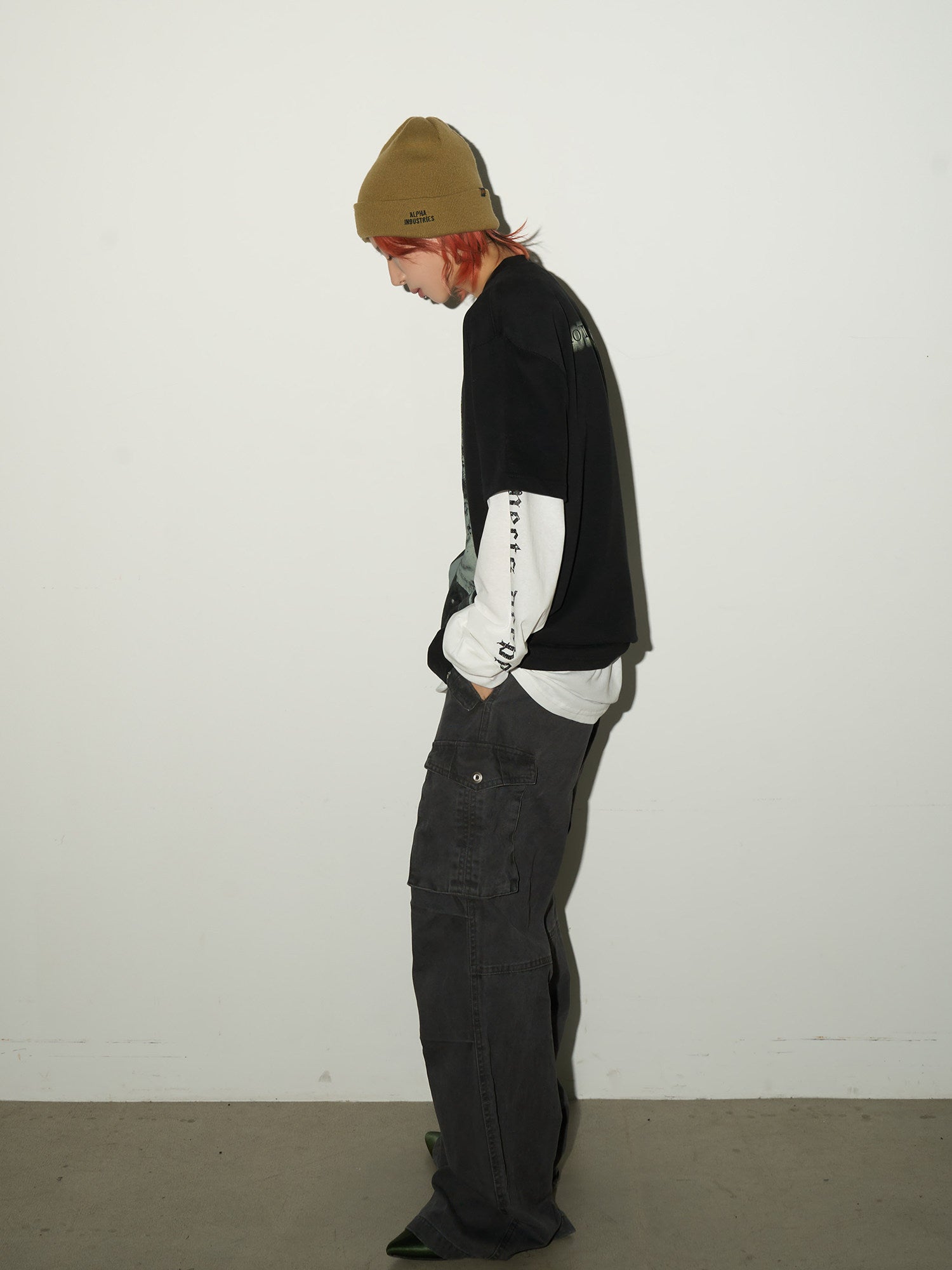 QS738B multi pocket pants