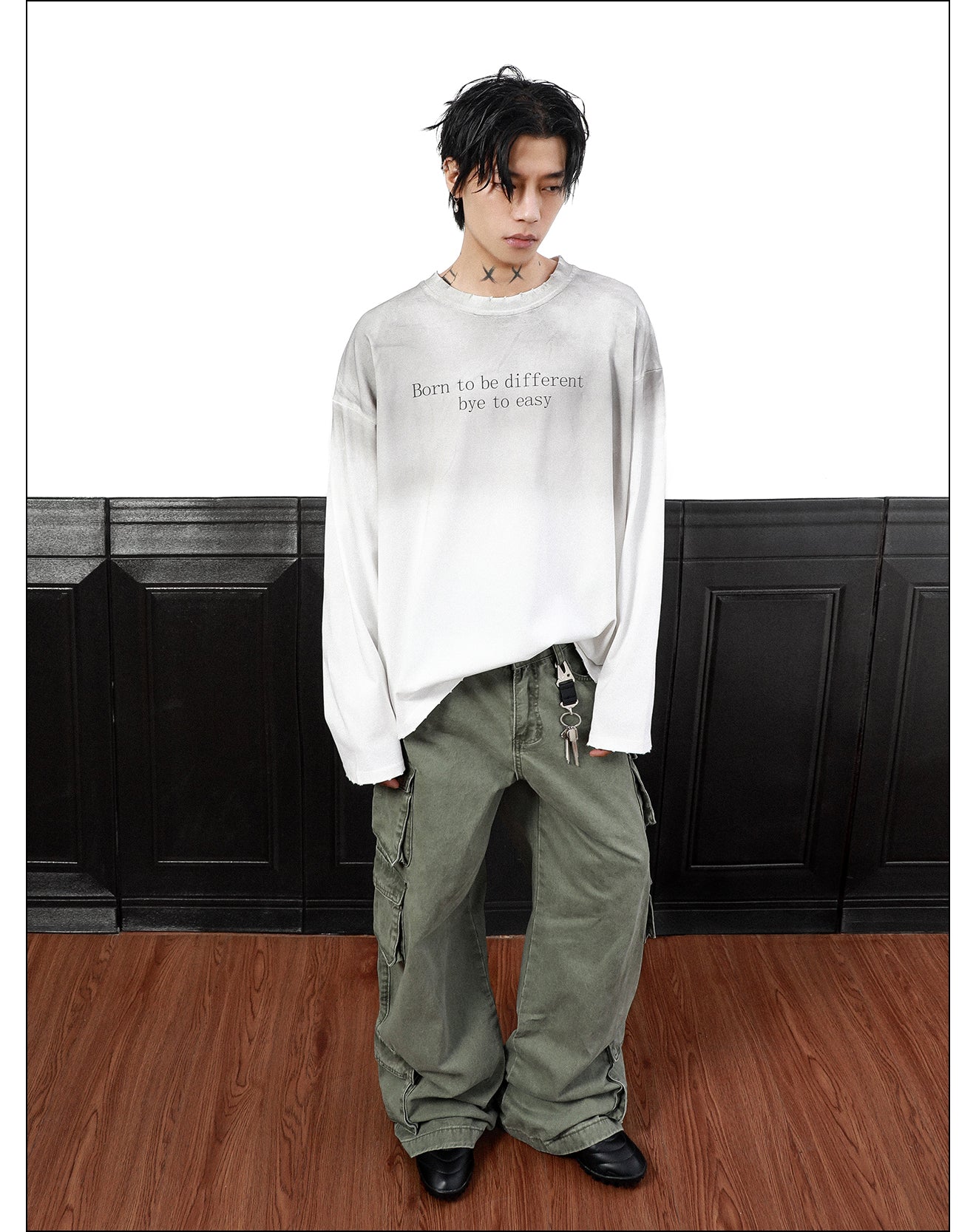 QS305B dirty L/S tee