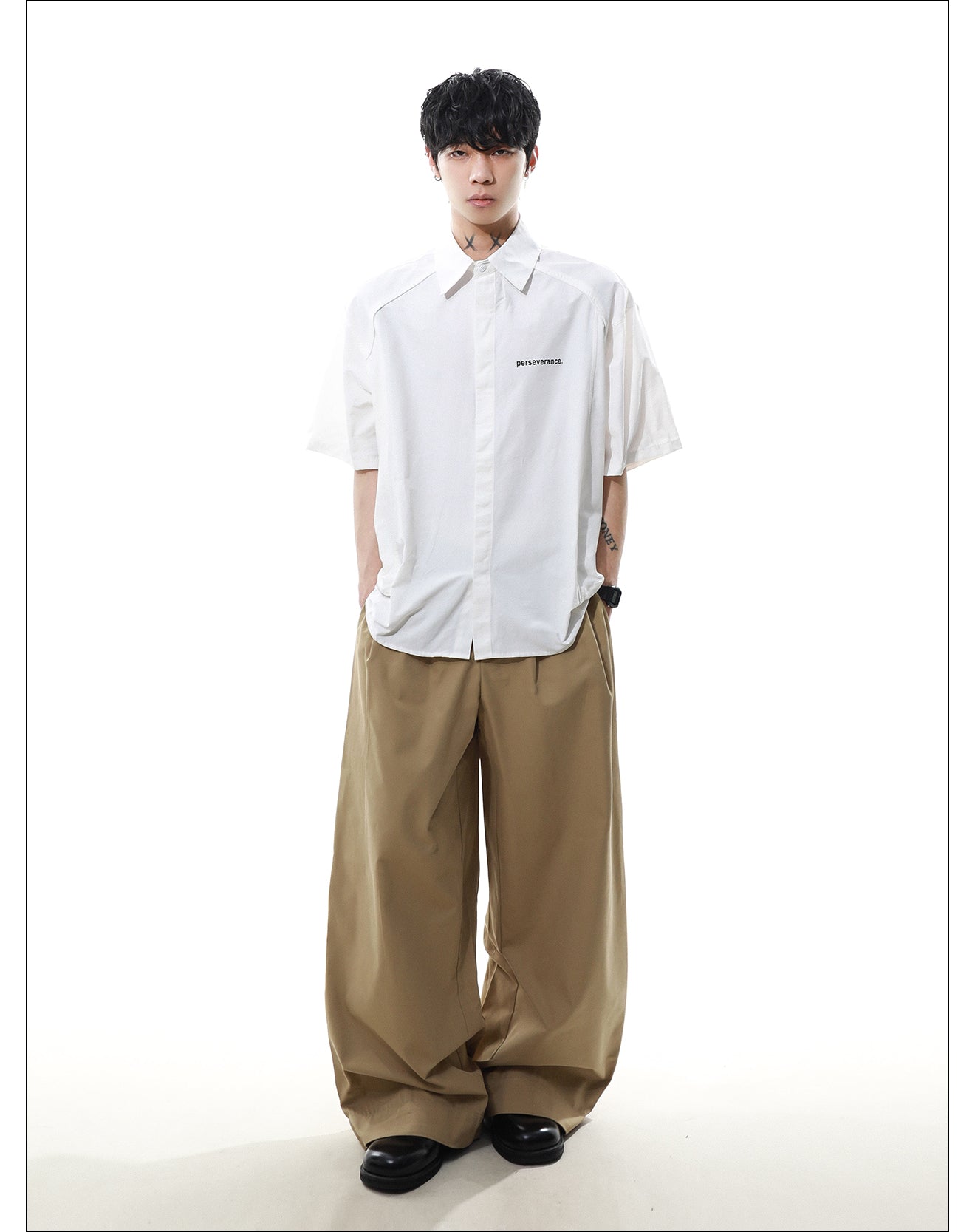 QS424B simple shirts