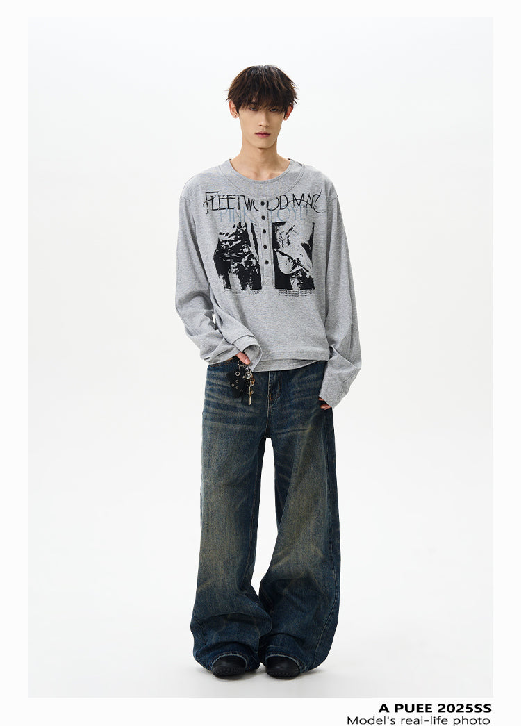 QS356B print L/S tee